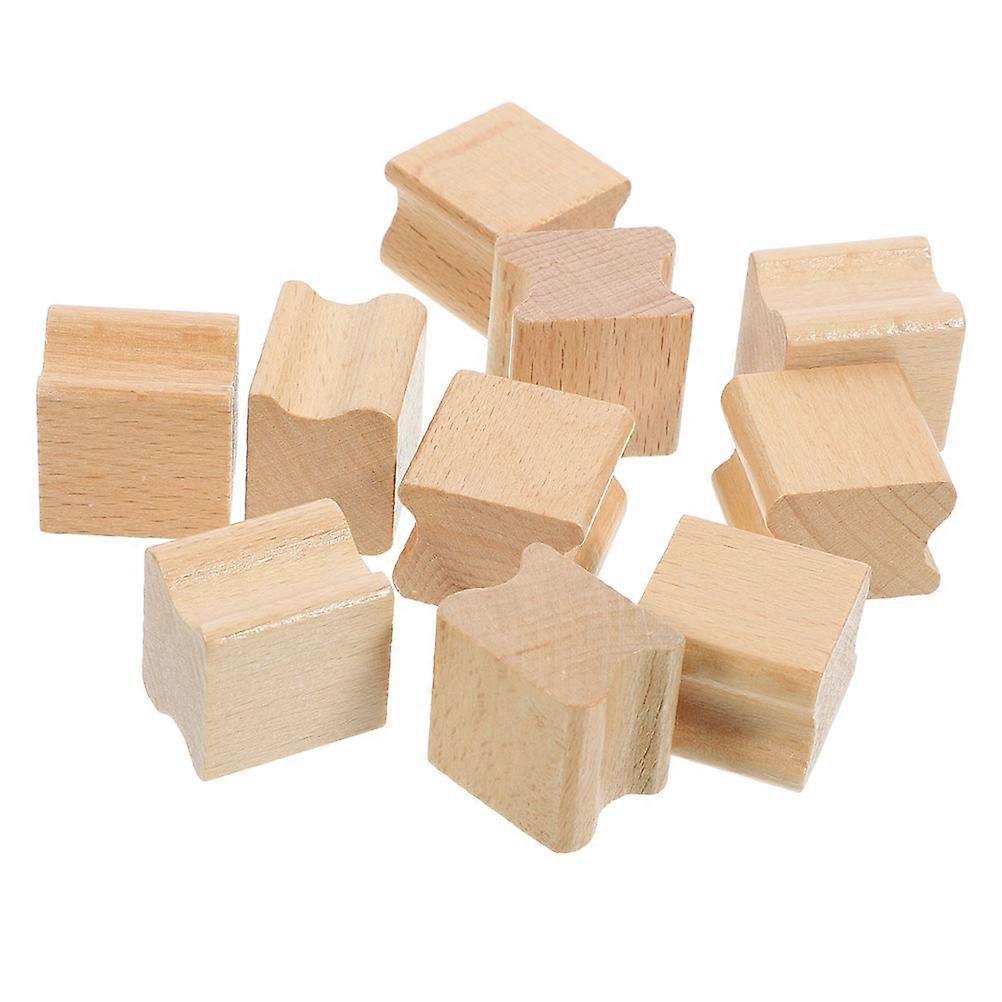 Wooden Stamps for Crafting with Design Ideal for Daily Use and DIY Projects Light Brown