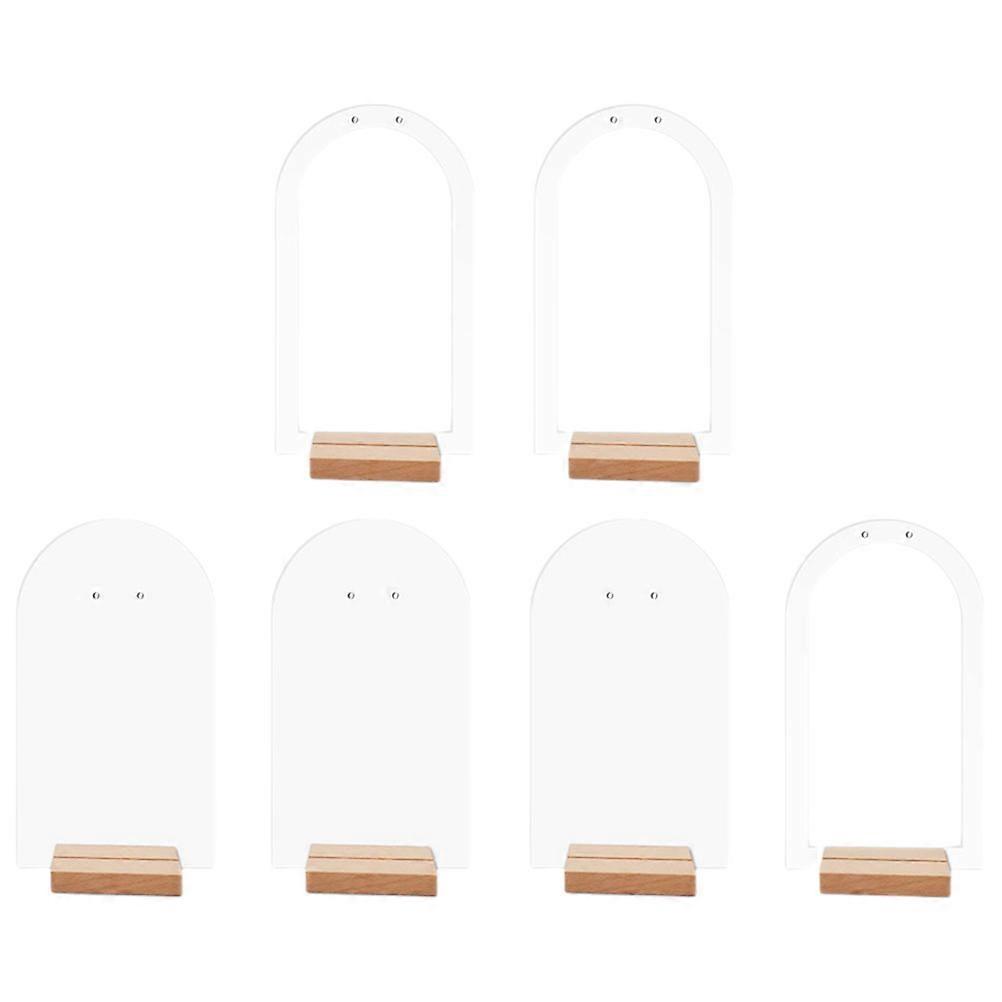 Earring Holder Organizer Stand with Base Solid and Hollow Arch Design Jewelry Display Rack for Countertop Earring Storage Versatile Holder for