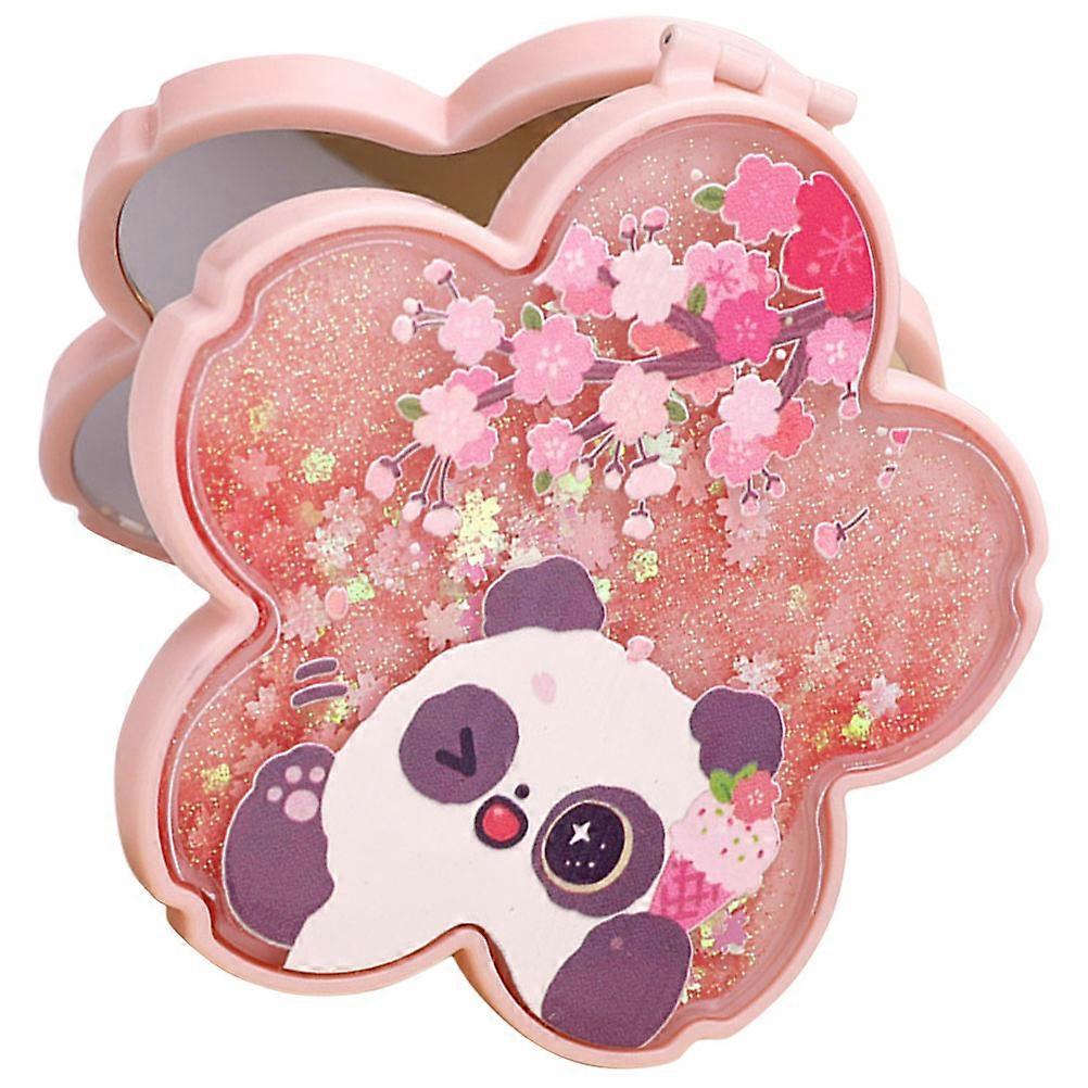 Girls Pocket Mirror Foldable Mirror Double Side Mirror Compact Travel Friendly 1Set