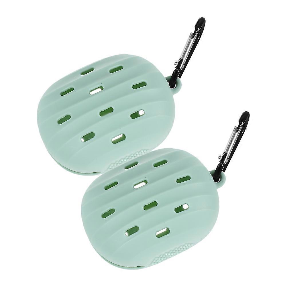 Support de rangement compact pour houppette Conception simple Sûr et robuste 7.50X5.00X4.50CM 2Pcs