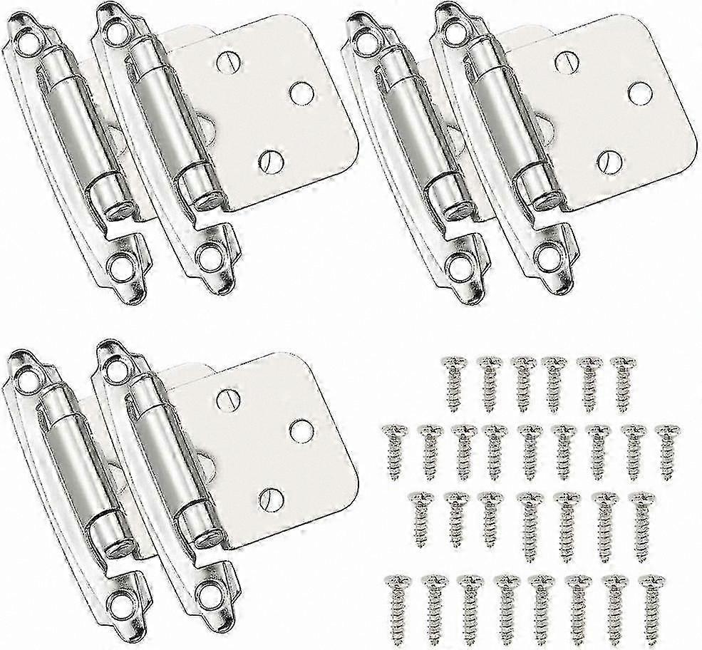 Self-Closing Door Hinge with Damper, Cold-Rolled Steel Spring Hinge for Cabinets, Shoe Racks, Libraries, Wine Cellars