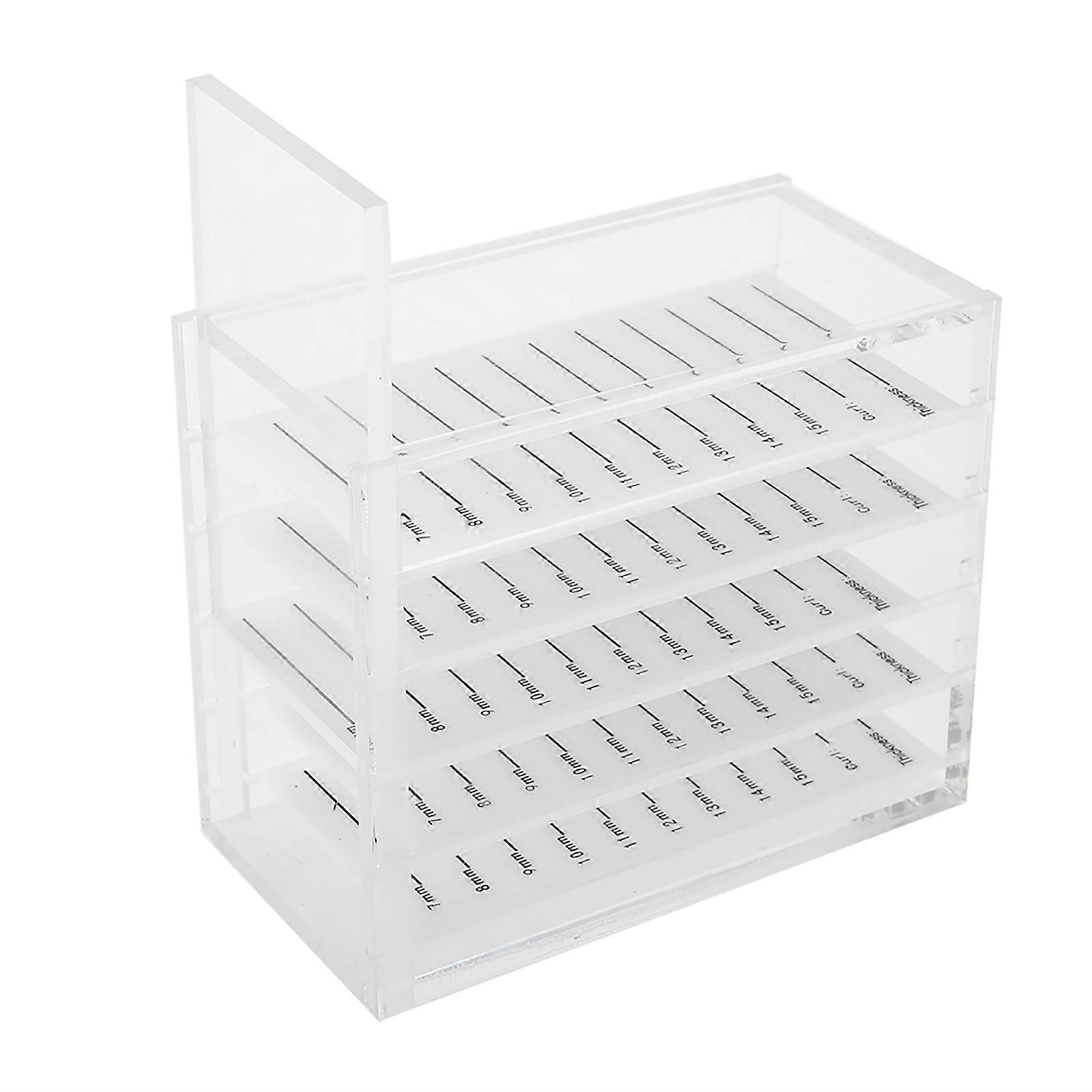 5 Layers Eyelash Extension Storage Box False Eyelash Display Makeup Organizer