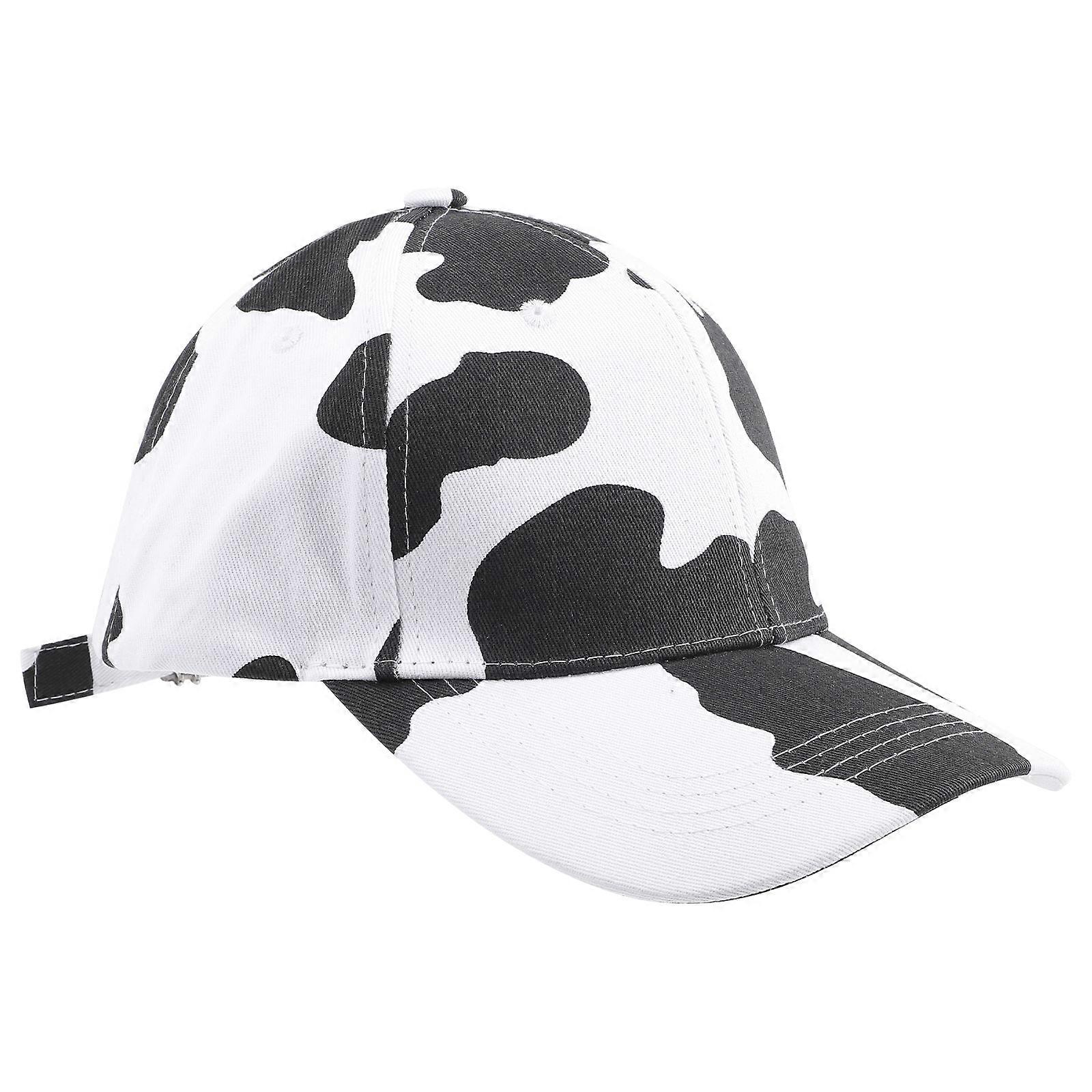 Here's a refined and professional product description based on your input:
**Cow Print Cotton Baseball Cap – Stylish & Comfortable Sun Hat for