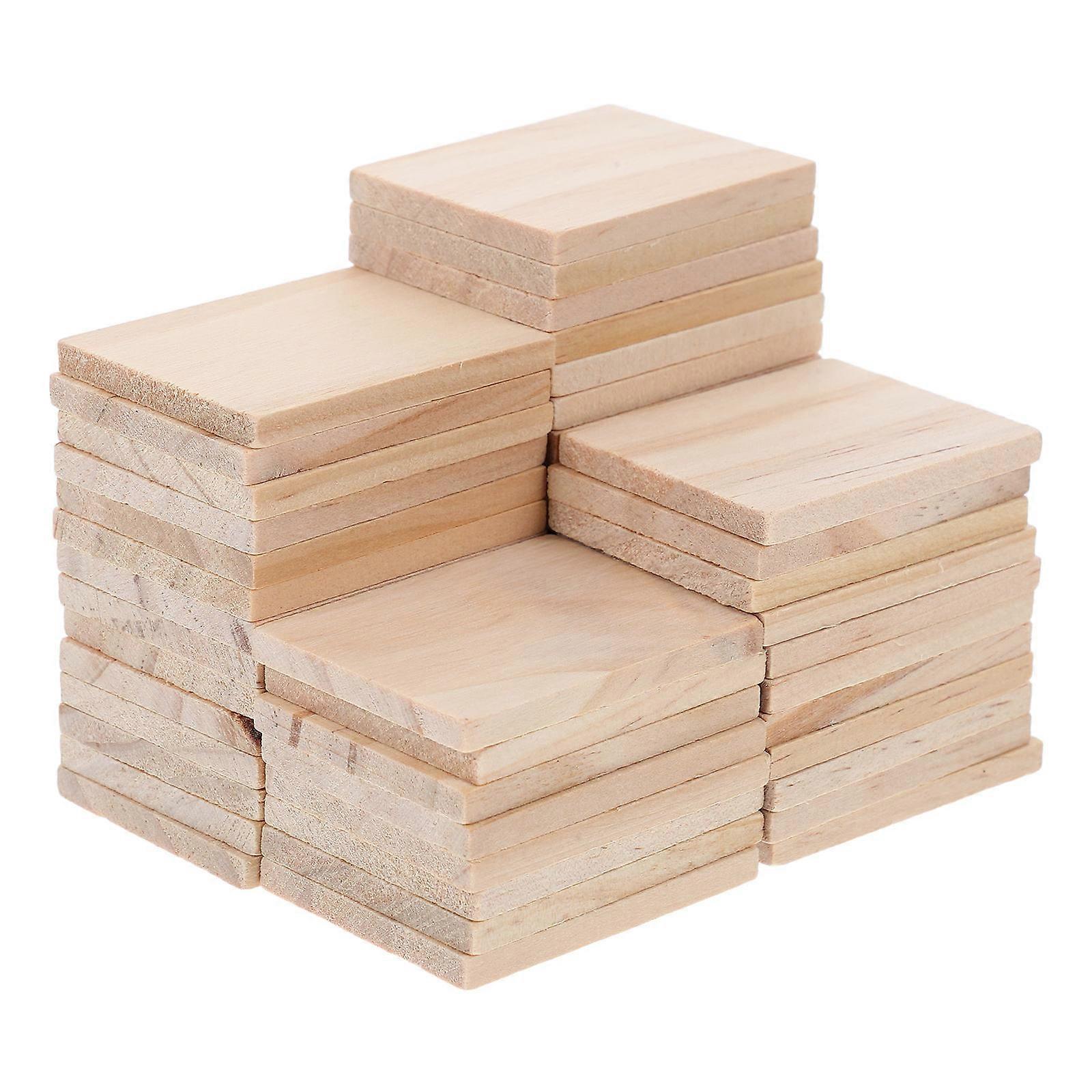 Wood Carving Blanks for Crafts with Creative Potential and Durable Quality Beige Wood Blocks for Home Projects 50 Pieces