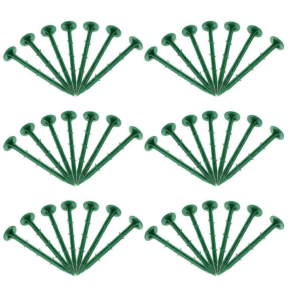 Plastic Garden Stakes for Outdoor Use Green Color 150pcs Practical Durable Landscape Ground Pegs