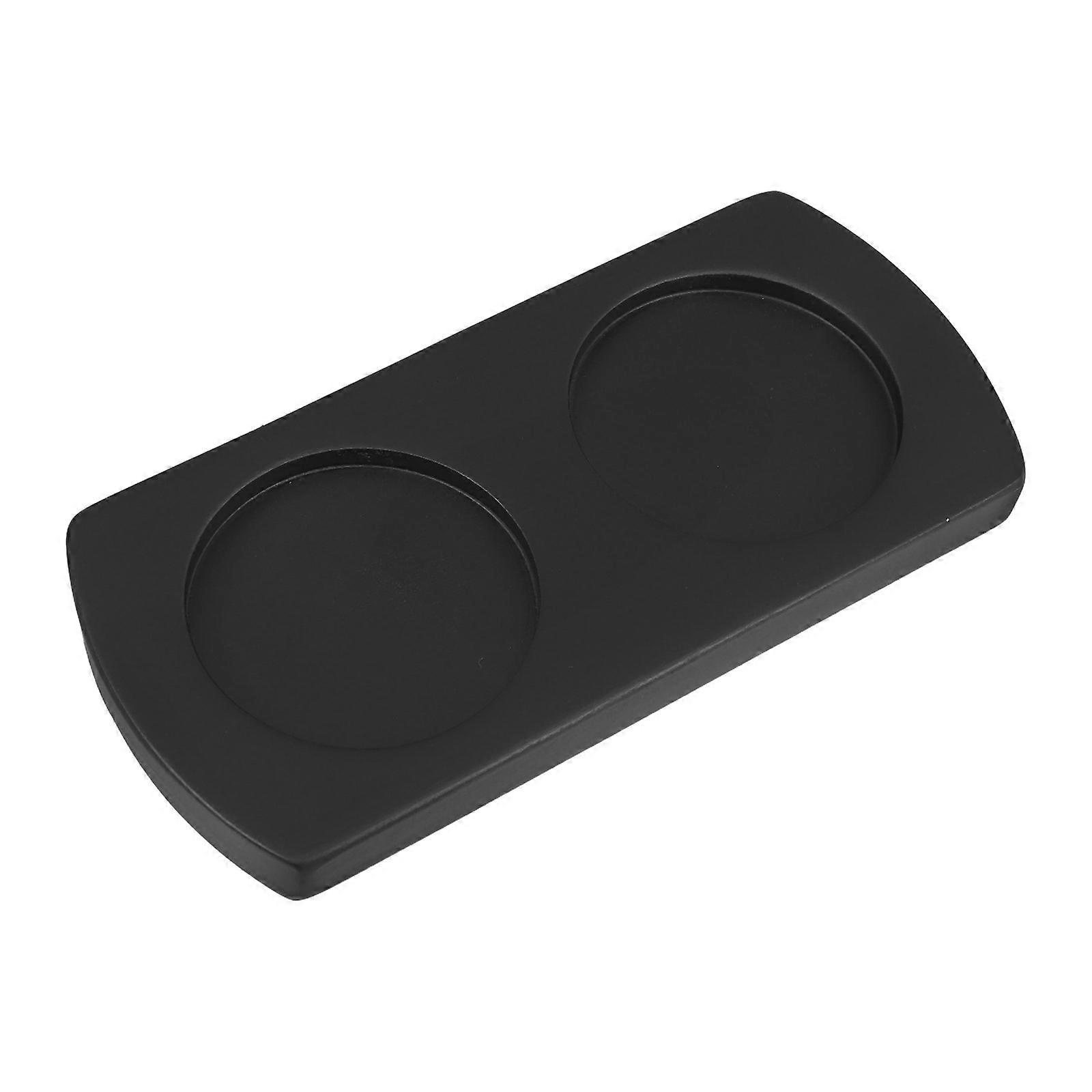 Black Wood Grinder Stand with NonSlip Base for Holding Pepper Mills and Sauce Bottles Stable and Reliable