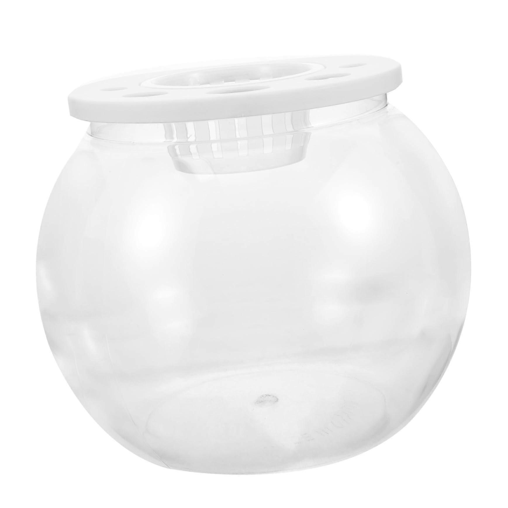 Desktop Goldfish Tank - Transparent Plastic Aquarium Bowl for Home or Office, Desktop Size, Durable, Easy to Clean