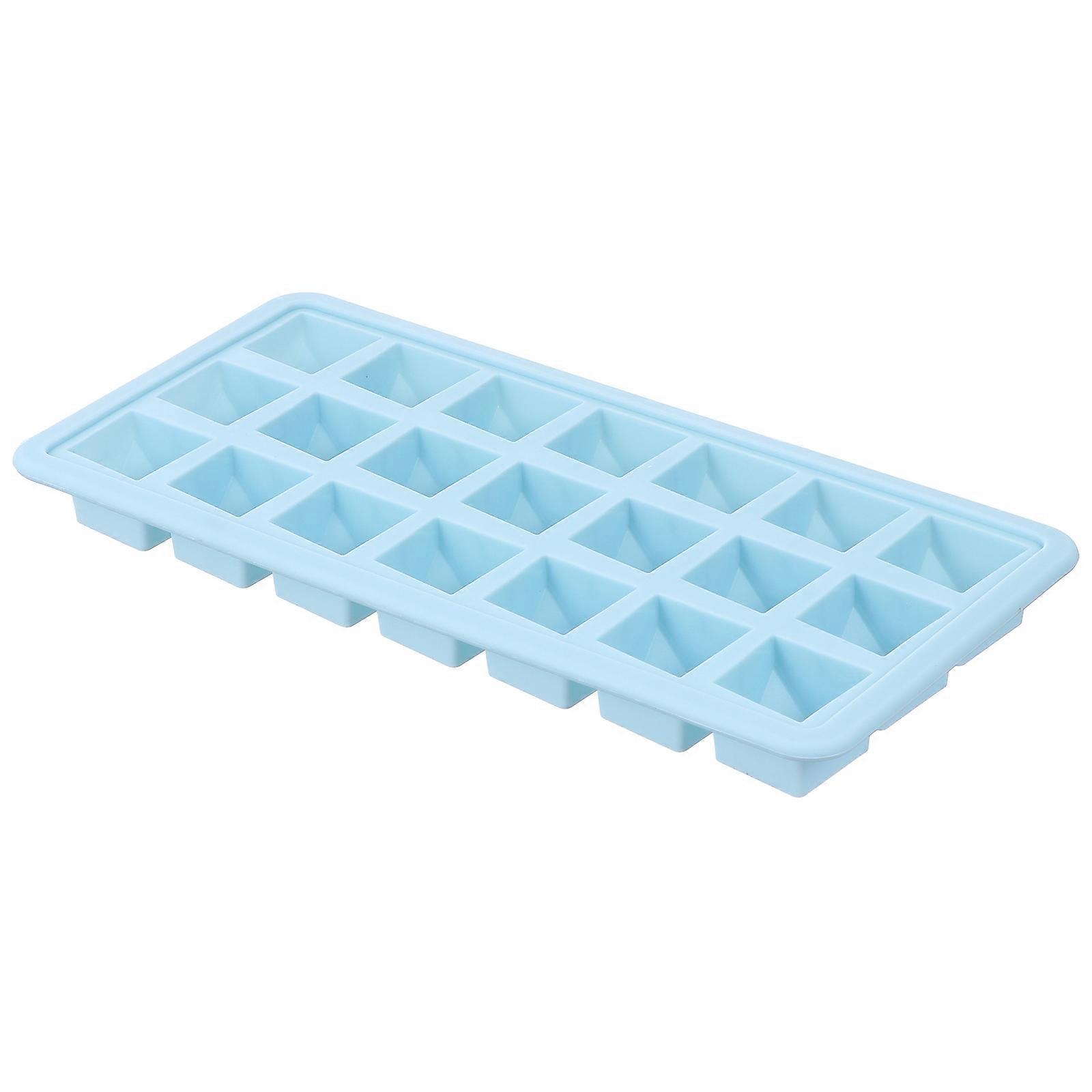 Ice Cube Maker Silicone Tray For Home Use Square Grid Keeping Clean 1Set