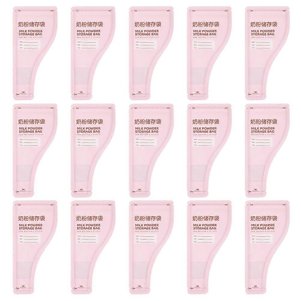 Pink Disposable Milk Storage Bags for Infant Products 30 Pieces Organizer with Recording Function