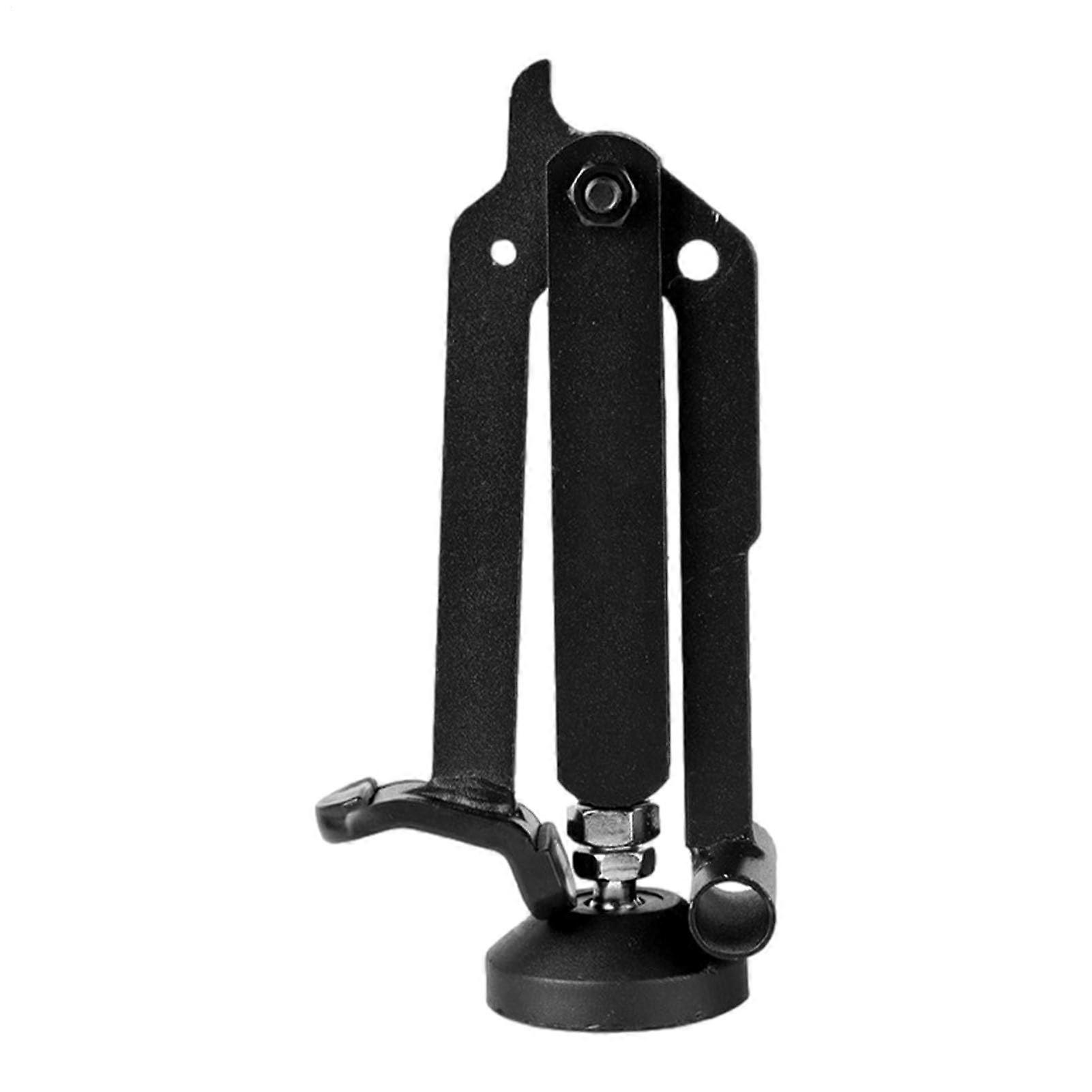 Motorcycle lift stand with extendable armrest and adjustable antislip base.