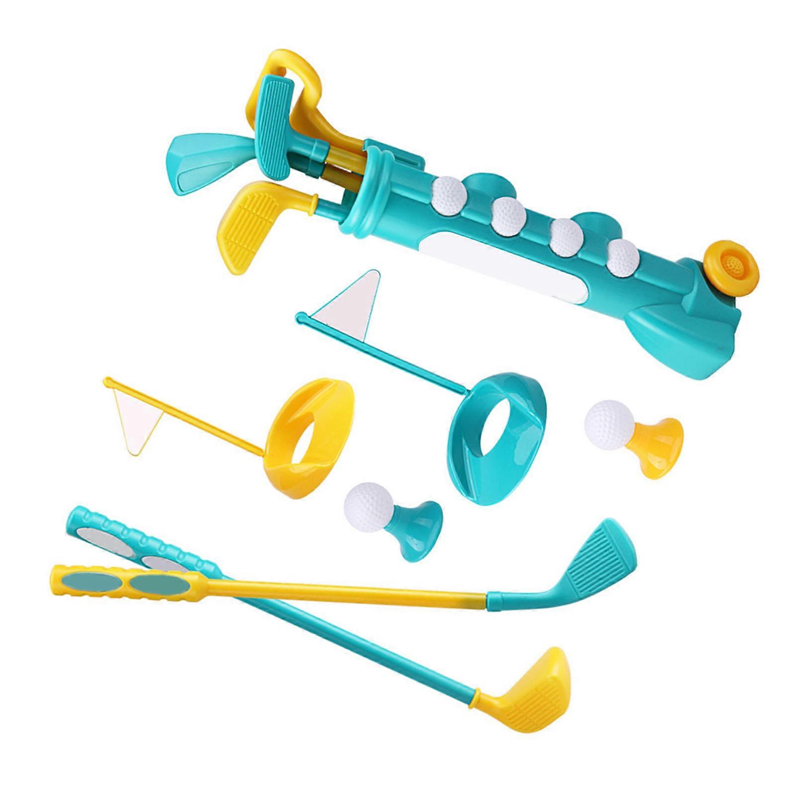 Kids Golf Toy Set 19.1in Clubs with Trolley Box 48cm Outdoor Play