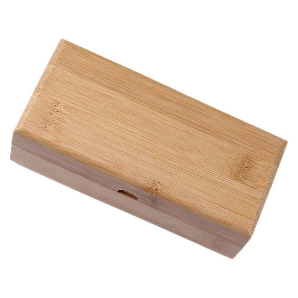 Eyeglasses Storage Box Rectangular Wood Holder Multi-functional Storage Daily Use 1Pack