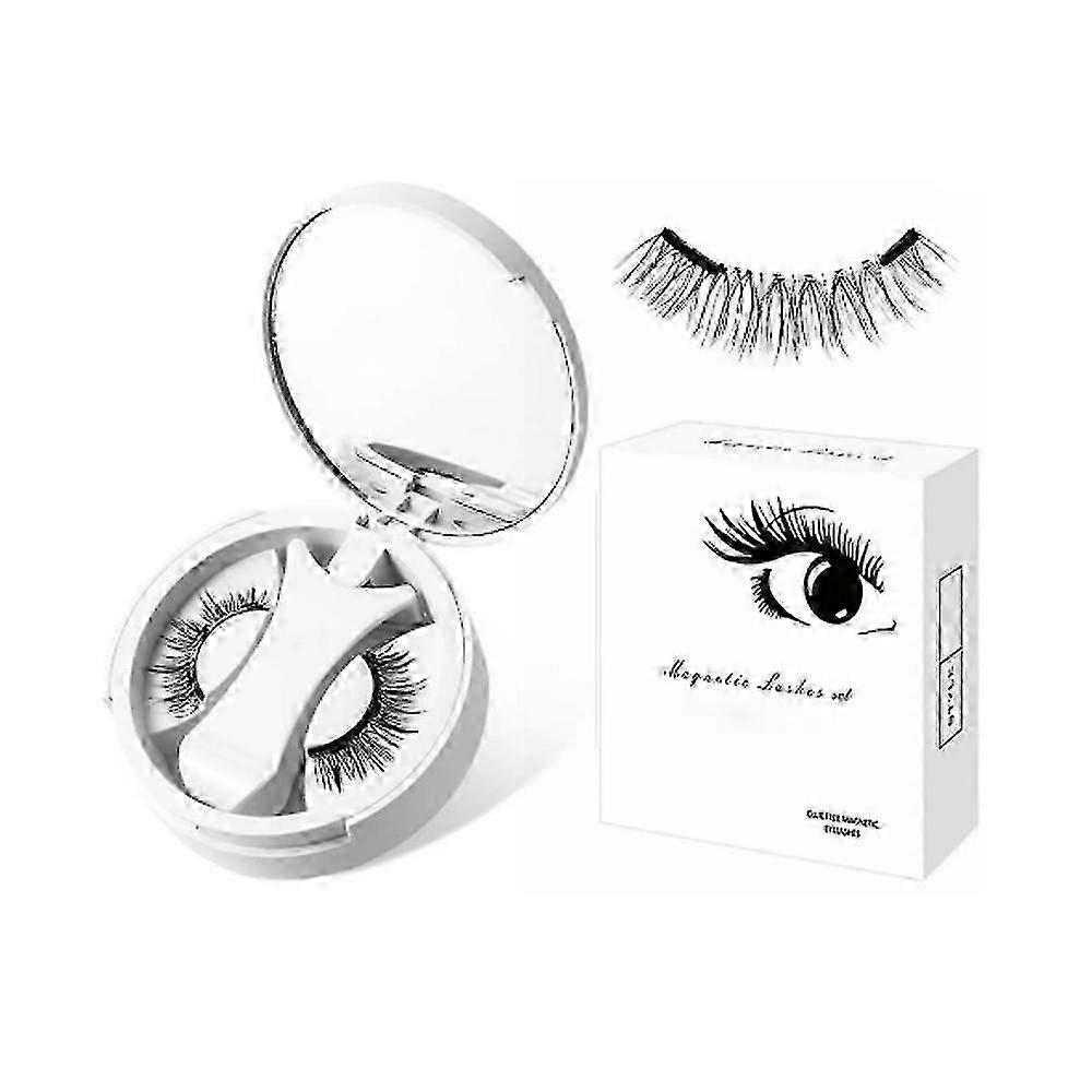 Enjuvie Magnetic Eyelashes with Applicator, Magnetic Eyelashes Without Eyeliner