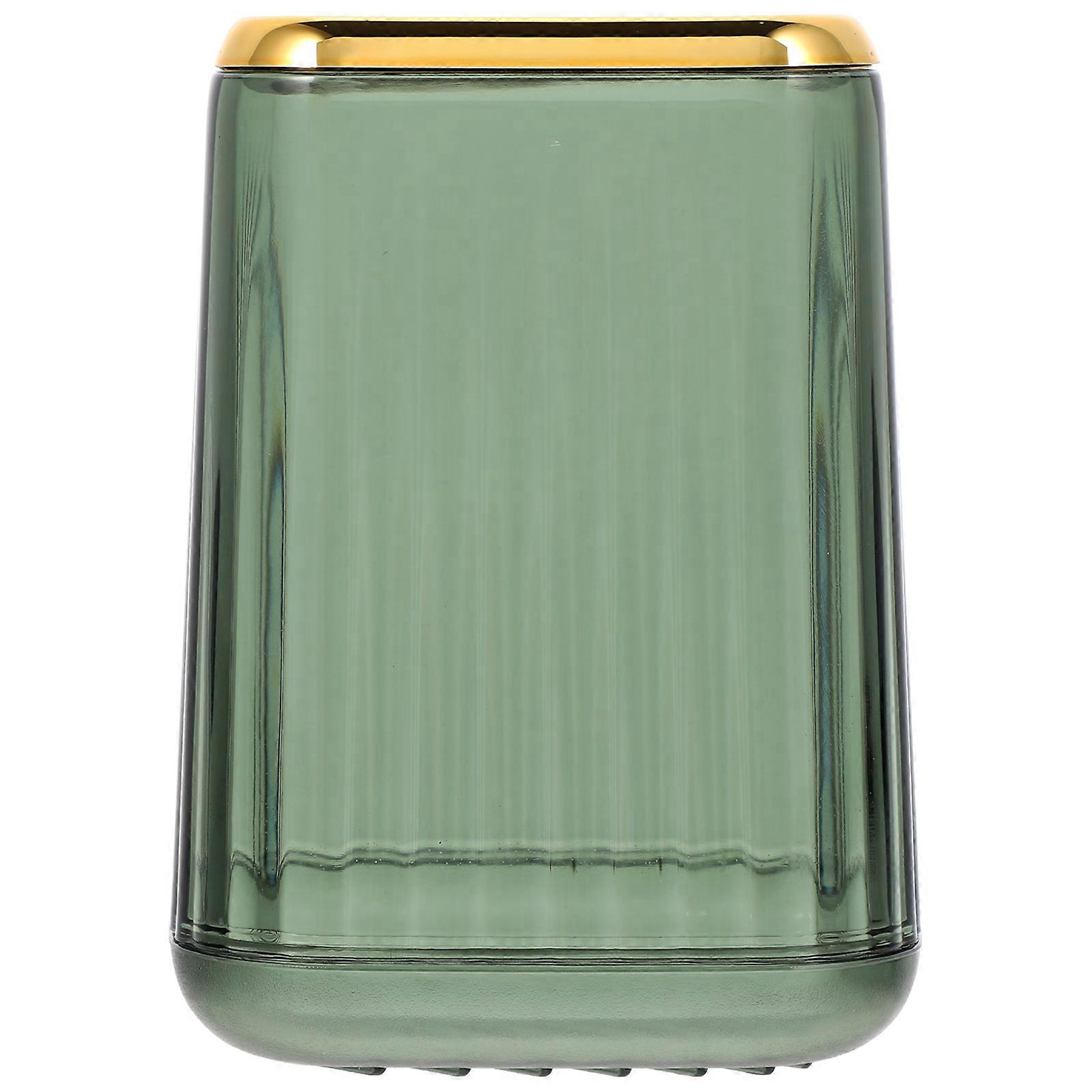 Green Makeup Brush Holder Organizer for Storage Keeps Desk Items Visible and Accessible 4.3 inches