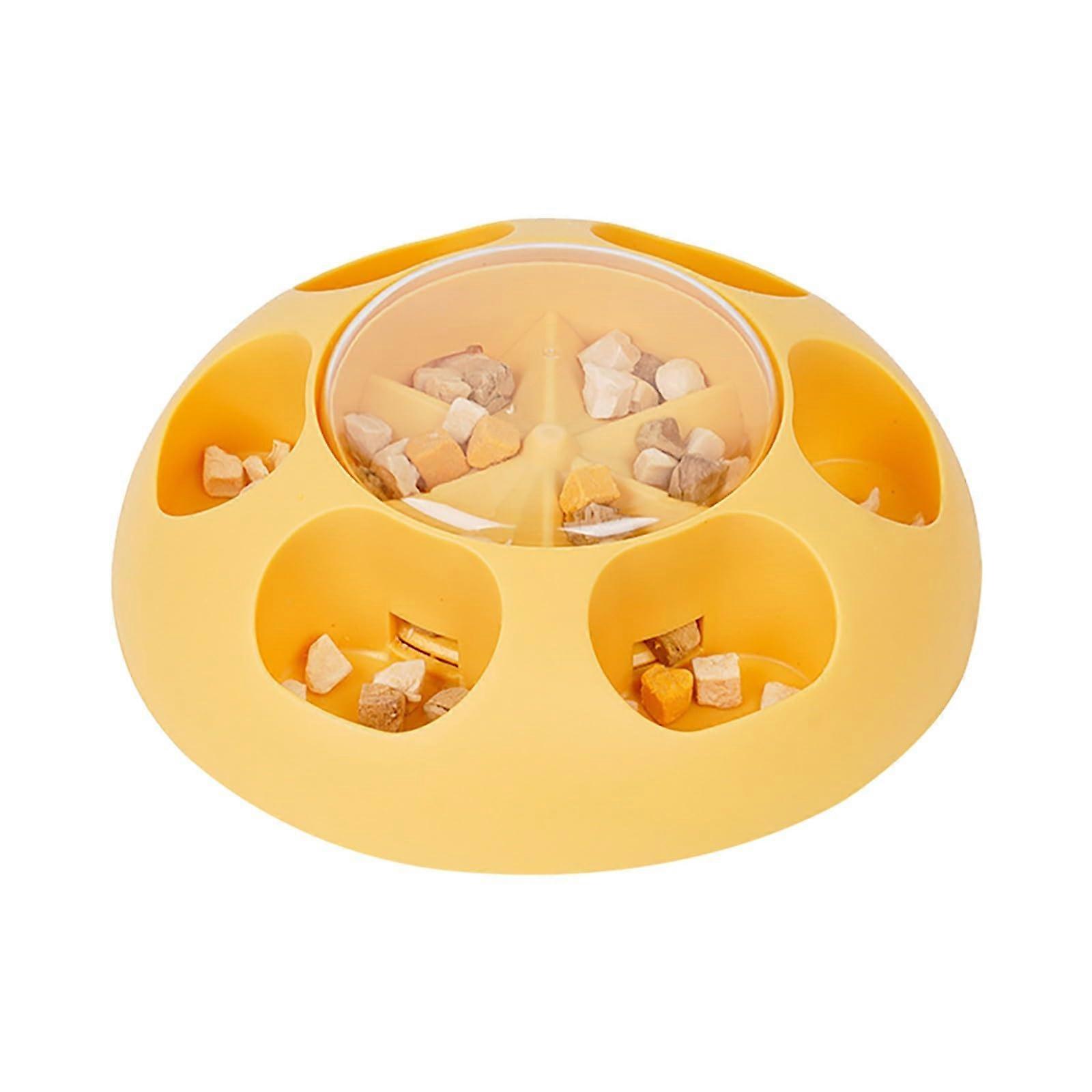 Slow Feeding Dog Bowl - Interactive Puzzle Feeder for Training, Non-Slip, Durable Plastic, Medium Size