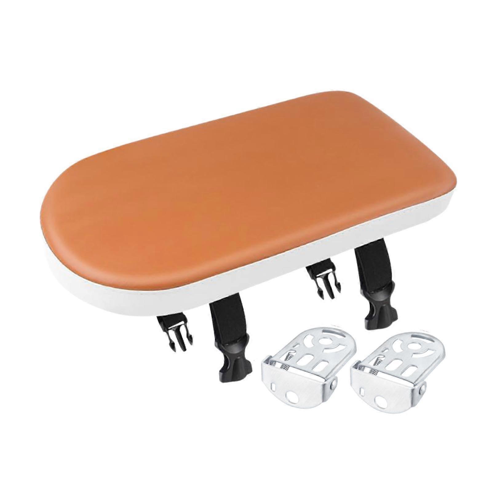Bicycle rear seat cushion, rear rack carrier pad, 30 x 15 x 3.5 cm, easytoinstall  parts, comfortable saddle, universal brown.