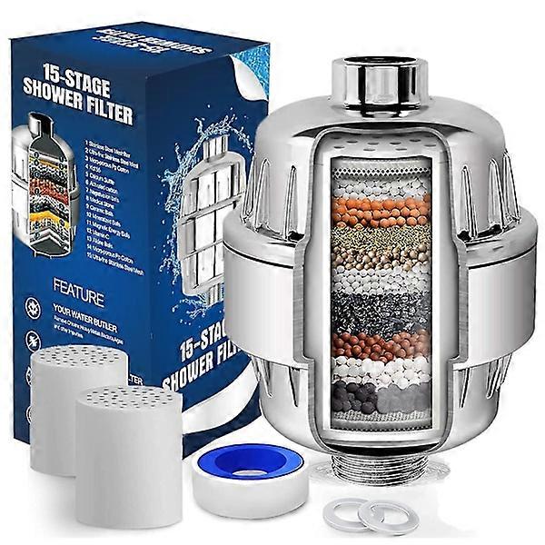 Class 20 Shower Filter High Output Shower Water Purifier Universal Shower Head Filter with 2 Replaceable Filters - Perfect