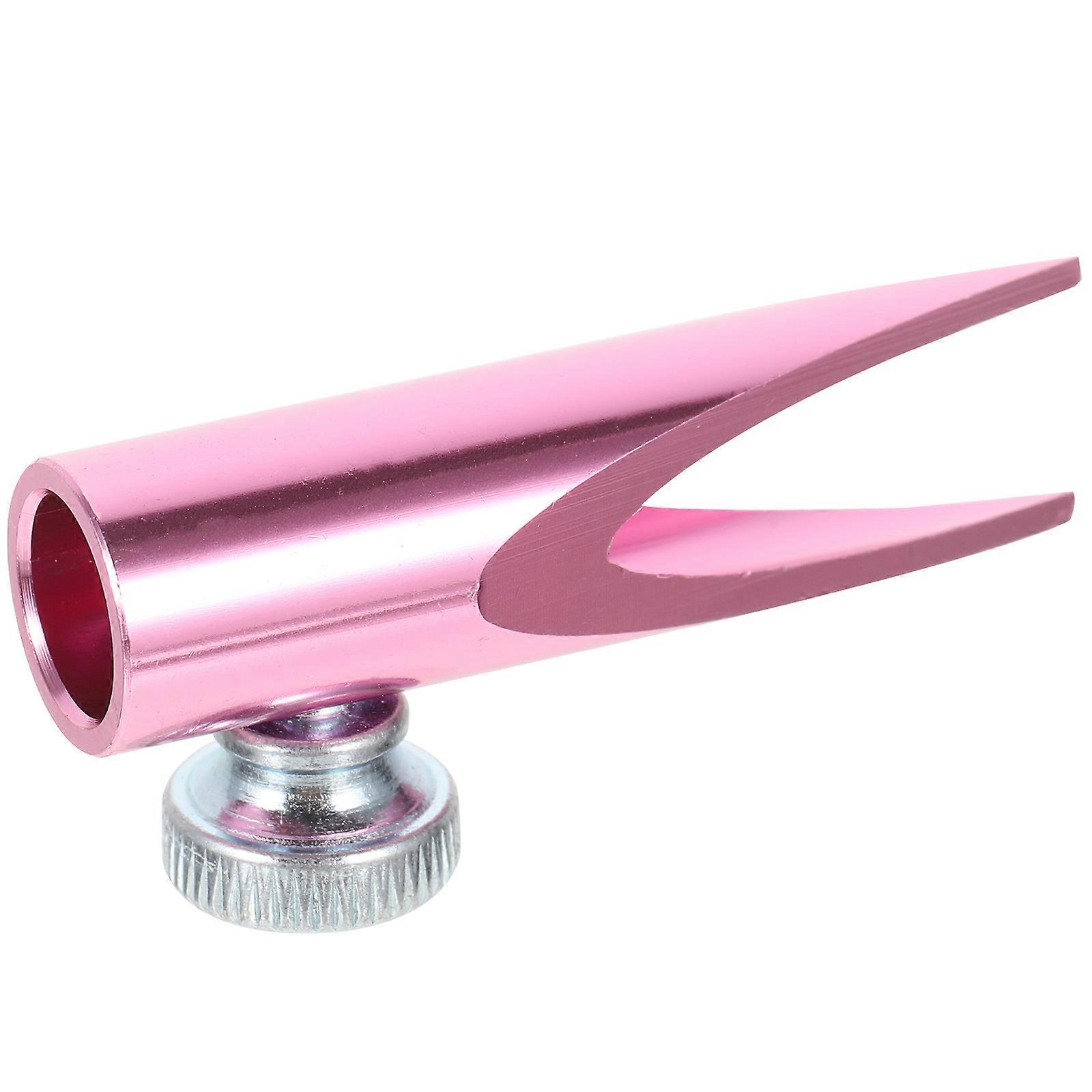 Pencil Sharpener Manual Design for Students Everyday Use Pink Aluminum 1Set
