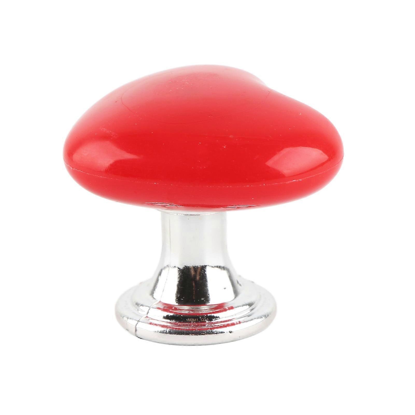 ZENGO Universal Red Heart Shaped Plastic Toilet Tank Button Solid Replacement Press for Bathroom