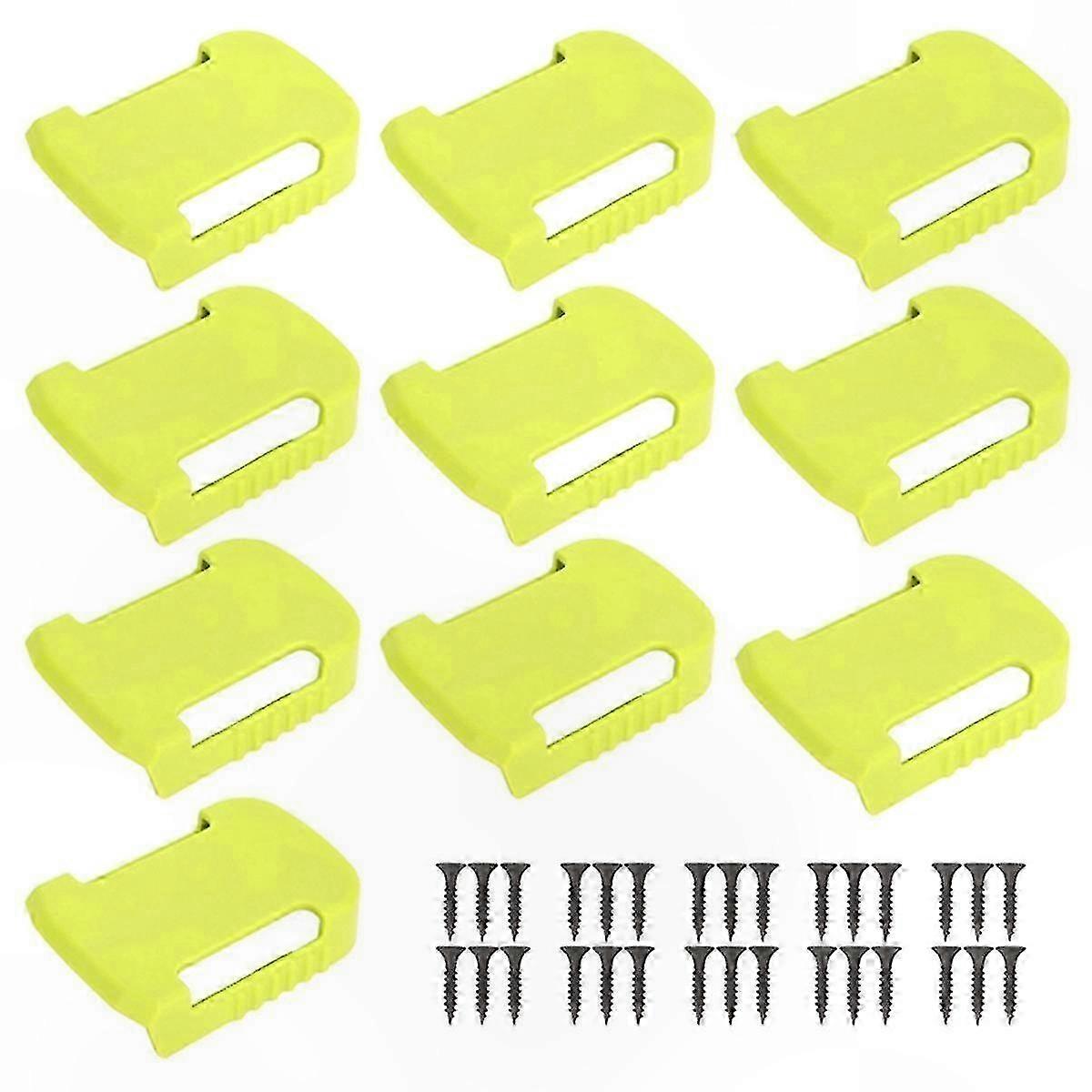 10-Pack Battery Holder Mount for 20V 5-Pin Power Dock Wall Fixing Solution