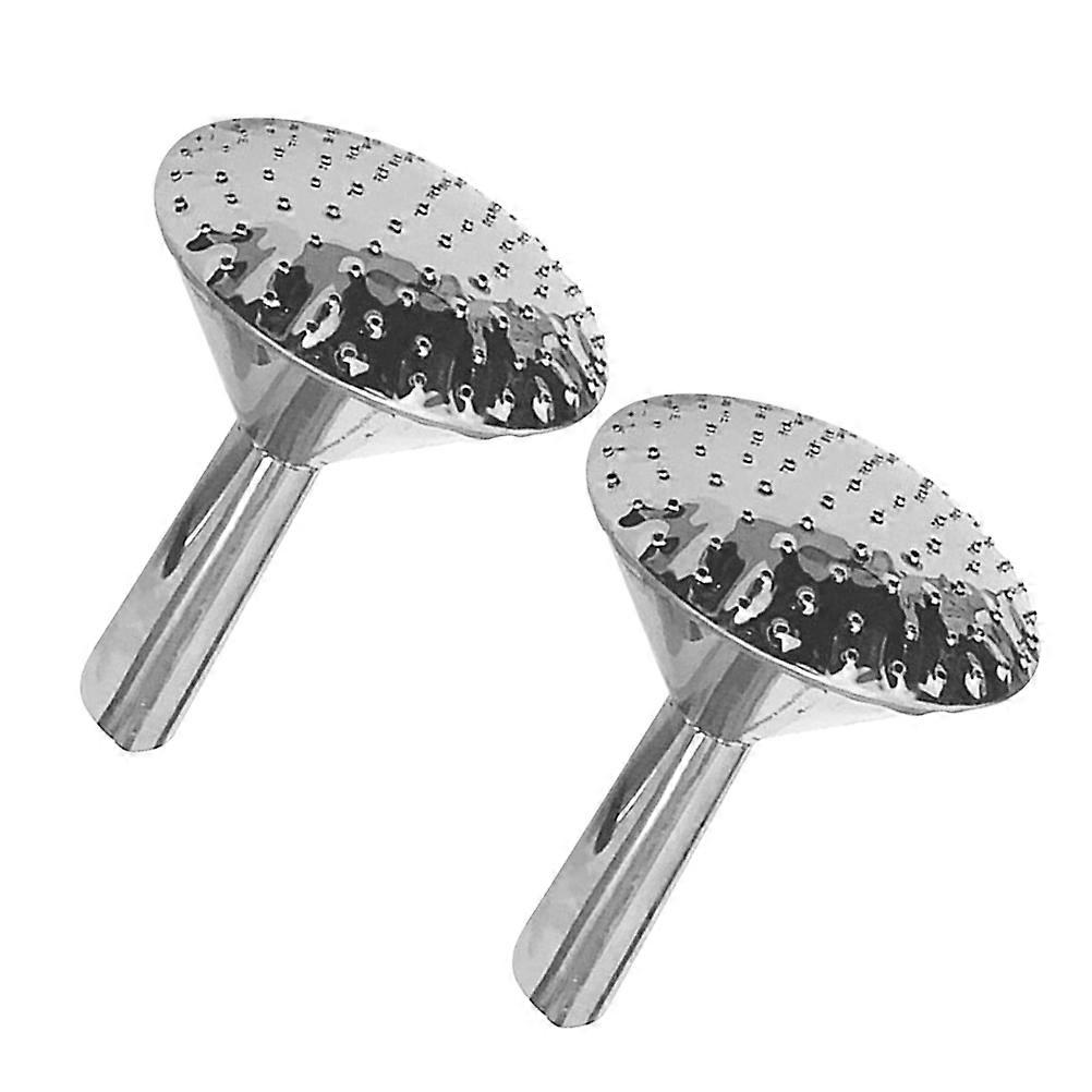 Flower Watering Nozzle Watering Can Replacement for Garden Use 2Pcs Silver