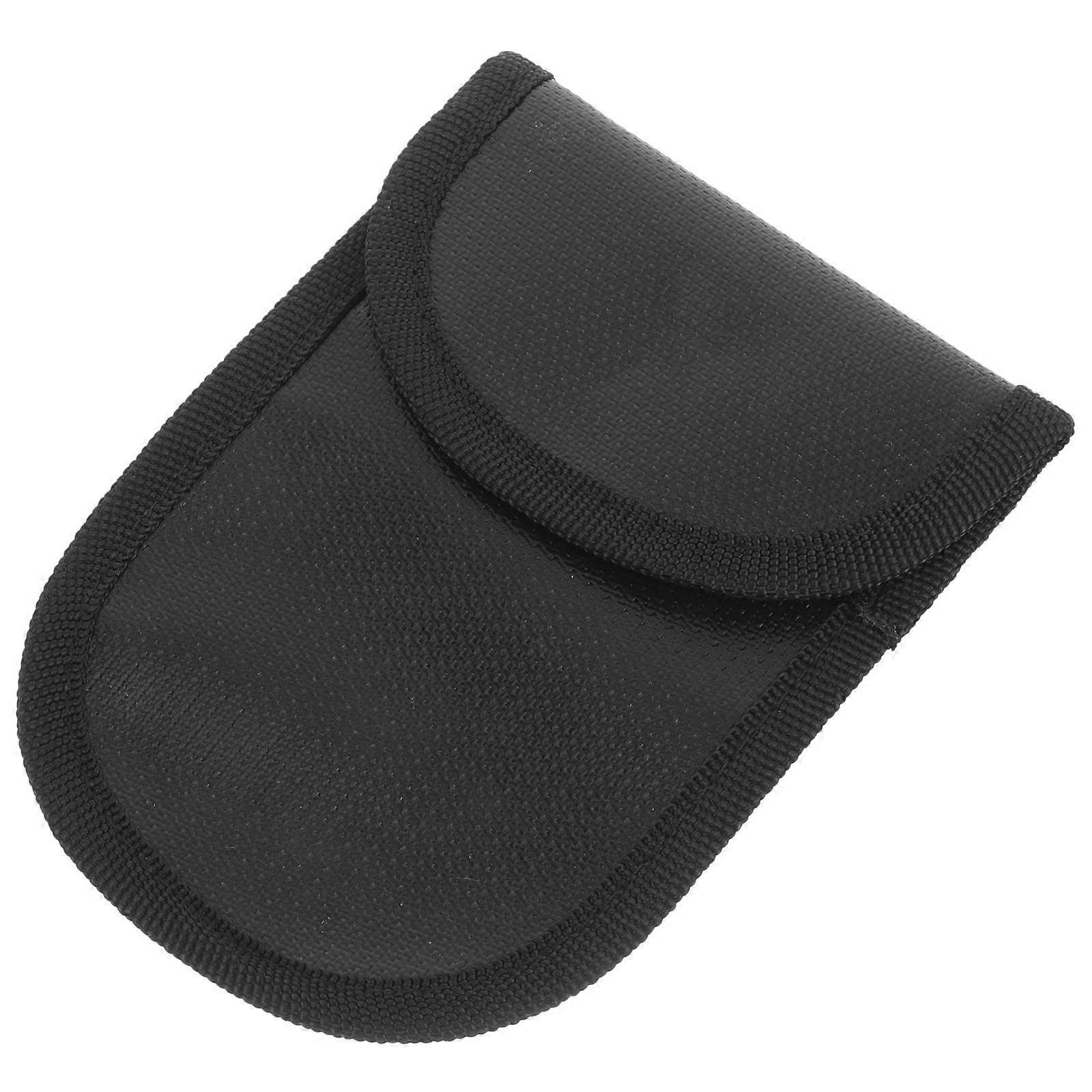 Heat-Resistant Black Fireproof Document Pouch For Office And Daily Use 14x10.5cm 1Set