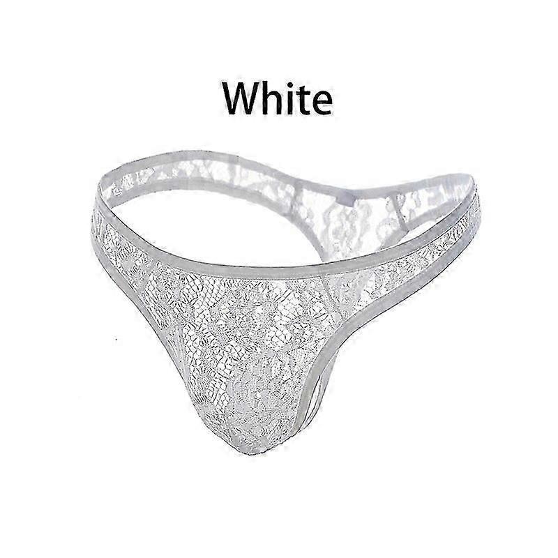 Seksowna bielizna dla mężczyzn Koronkowe stringi męskie przezroczyste stringi Tanga Hombre G-String Przezroczyste figi Bielizna Majtki T-Back
