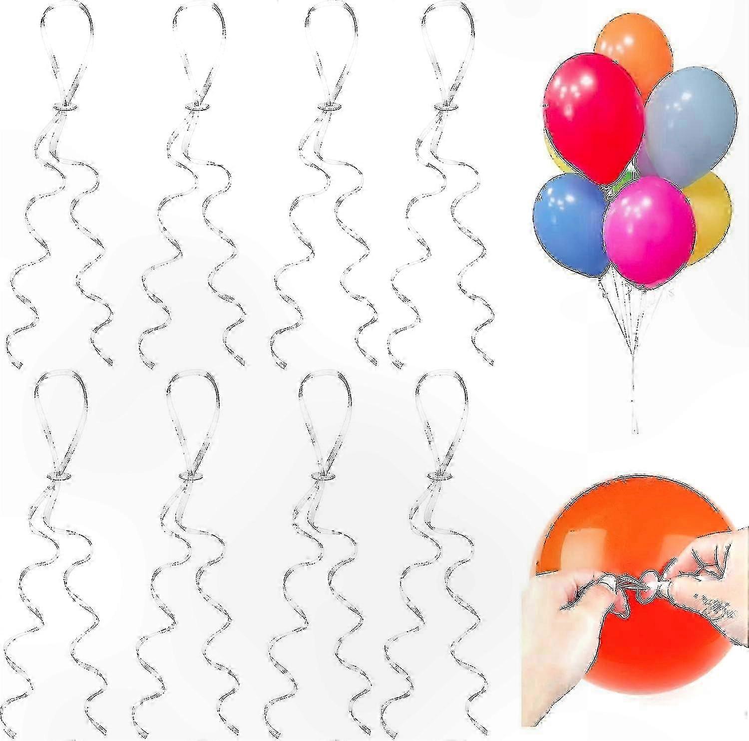 Helium Balloon Clasps With String, 150pcs Balloon Clasps Balloon Ribbon With Quick Release For Wedding Party, Birthday Party