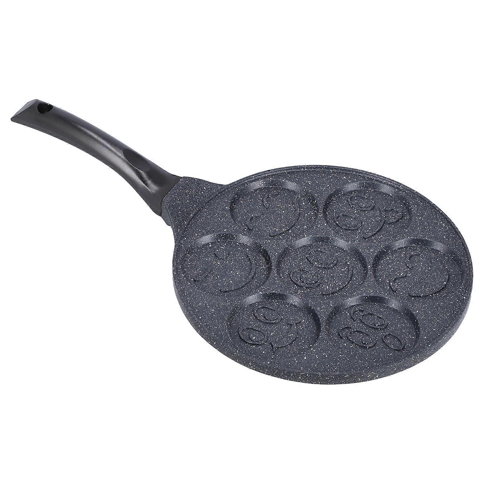 7-Hole Nonstick Induction Pancake Pan with Flat Base