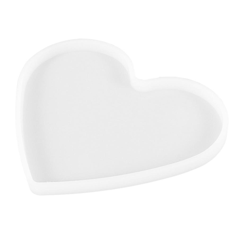 Crystal Epoxy Mold Heart Shaped Silicone Mould For Home Decorations 19X13CM Using Safe Silicone Material 1Pack