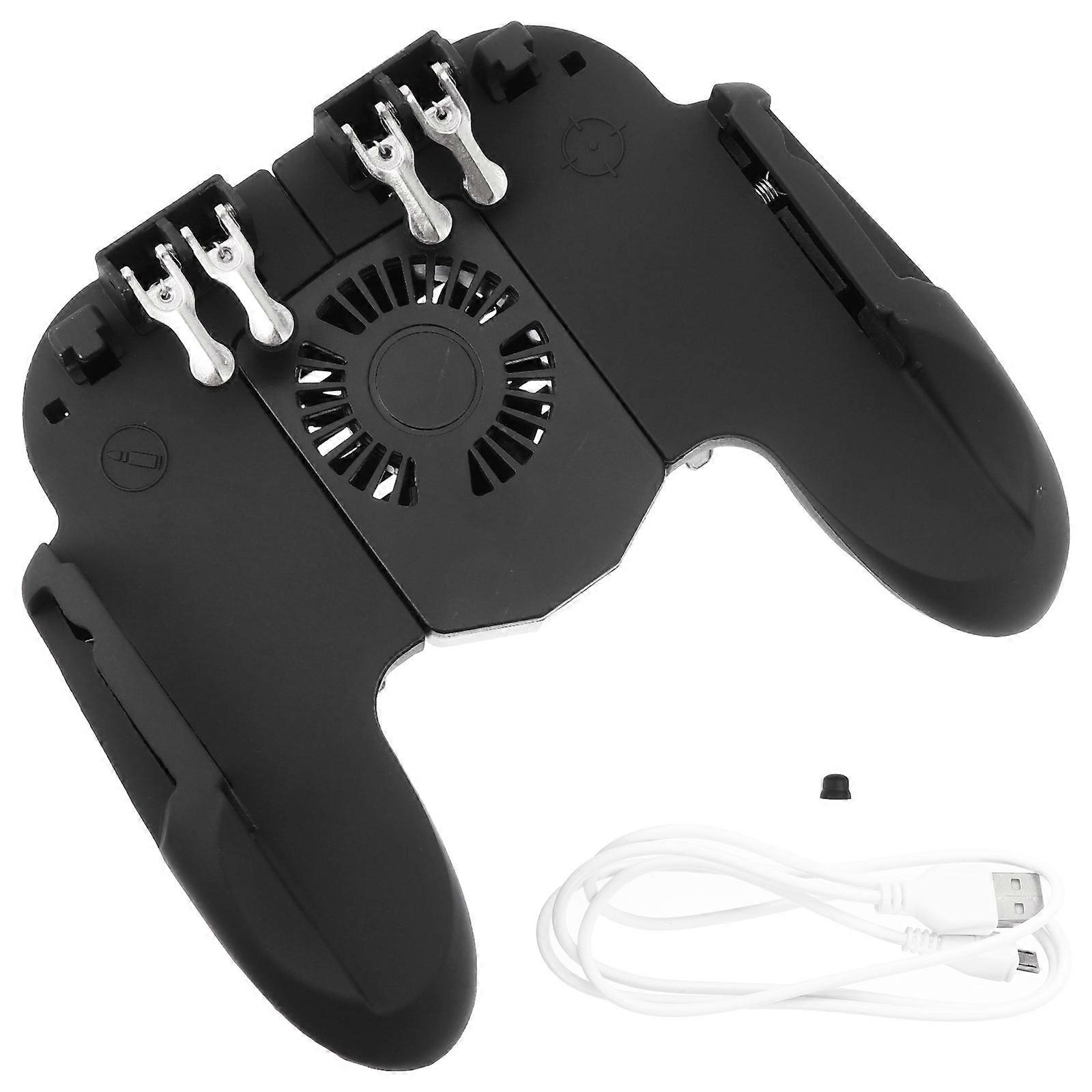 Portable Game Grip for Gaming Use with Ergonomic Design and AntiSlip Black ABS Material Fits Phones Up to 6.5 Inches