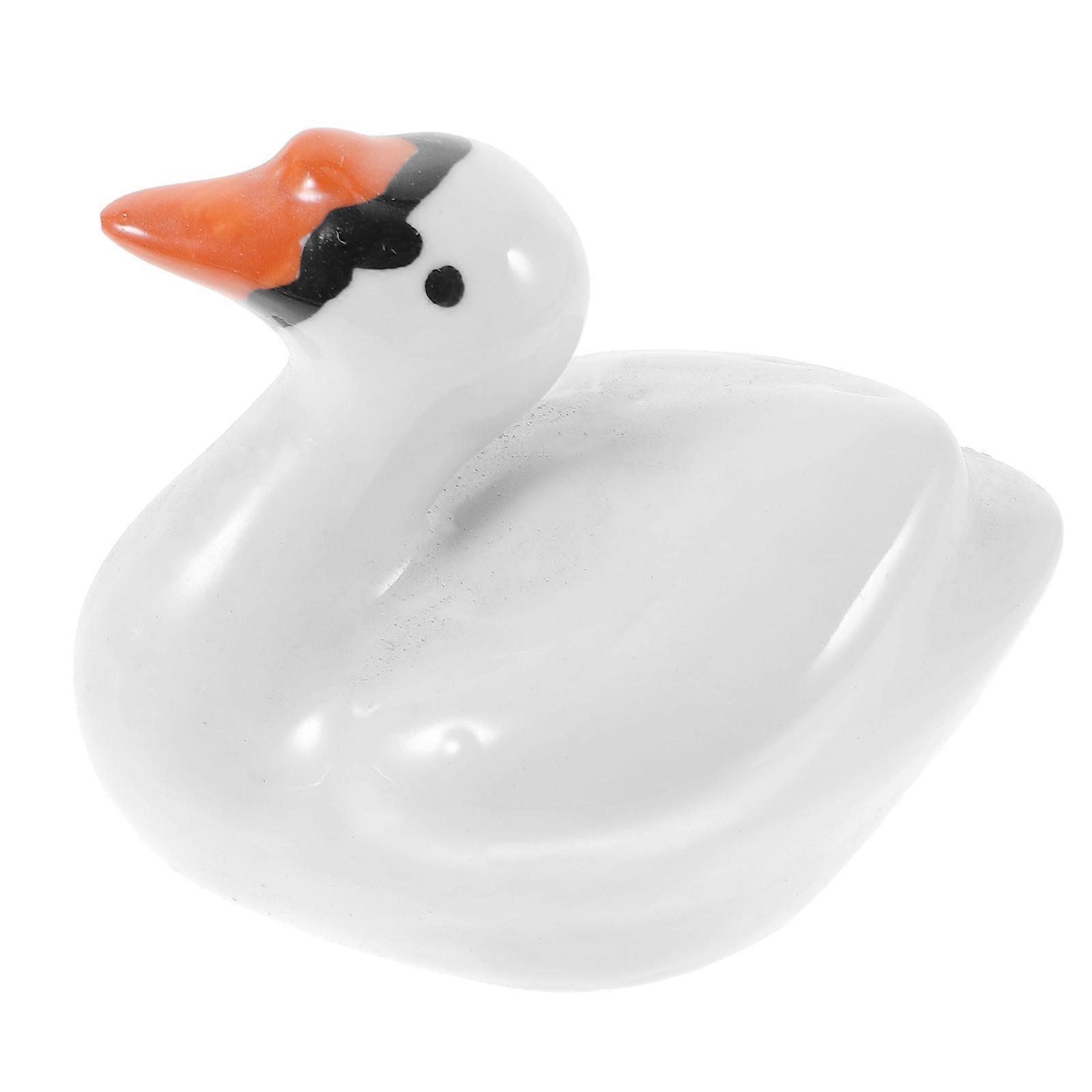 Ceramic Duck Aquarium Floating Decoration Retro Style Suitable For Indoor Outdoor Use 1Pack