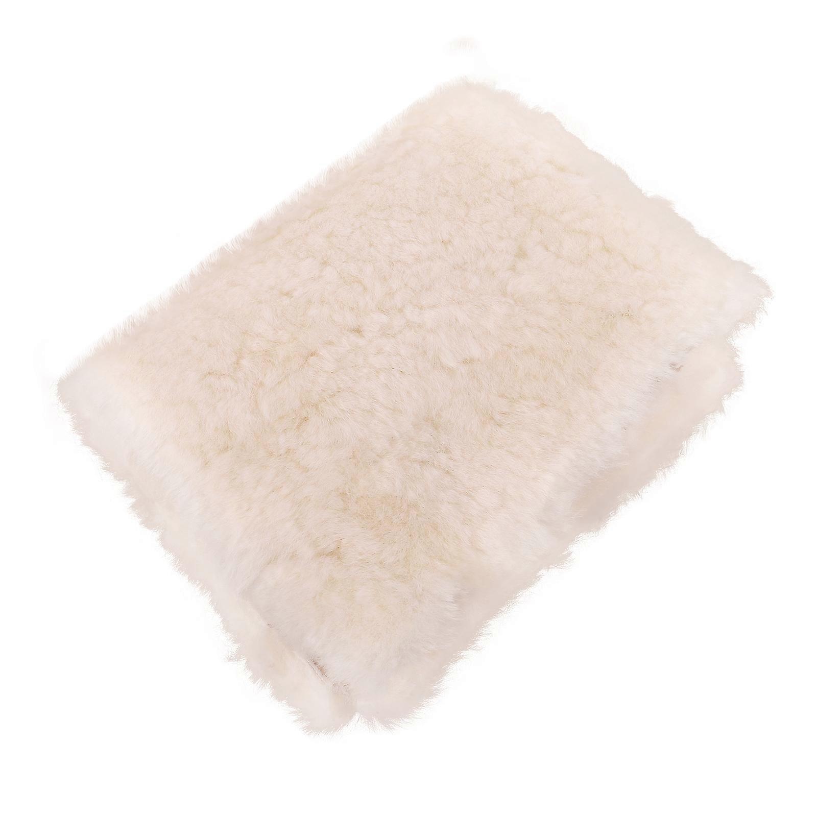 Artificial Wool Fabric for DIY Projects Beige Color Soft and Plush Feel 1 Sheet Bulk quilting fabric