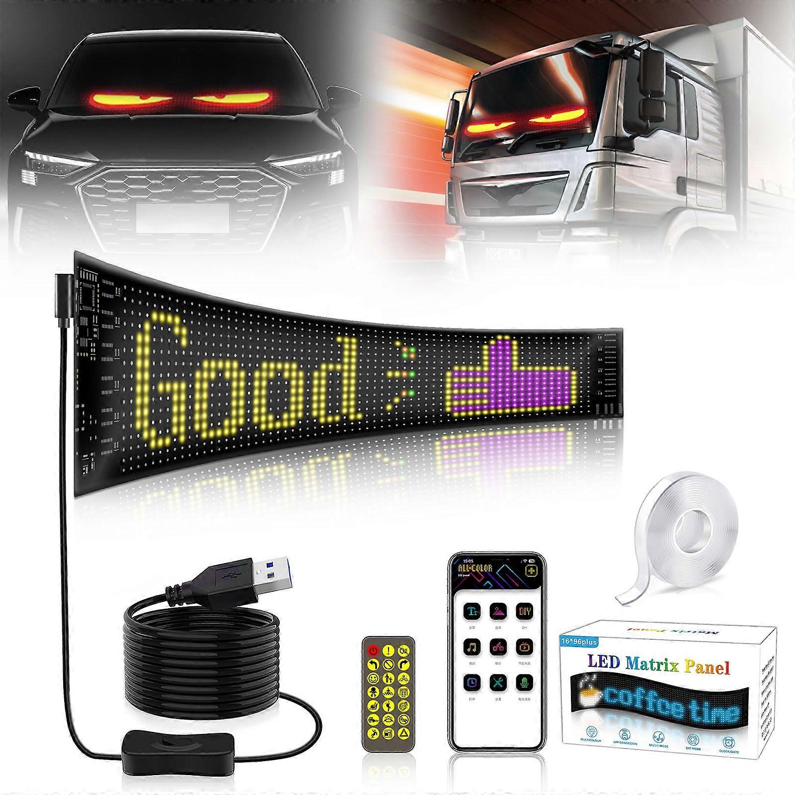 Devil Eyes LED Eyes for Trucks IP65 Waterproof Plus Size 120 x 595 mm Smart App Bluetooth USB