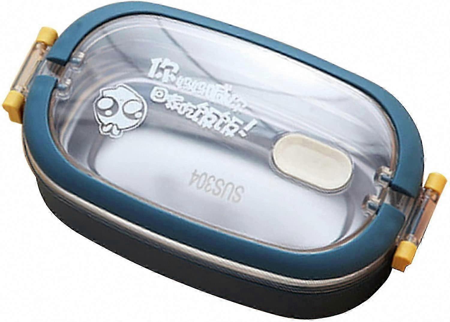 Insulated Stainless Steel Lunch Box - Single Layer for Students, Food Container for Meals