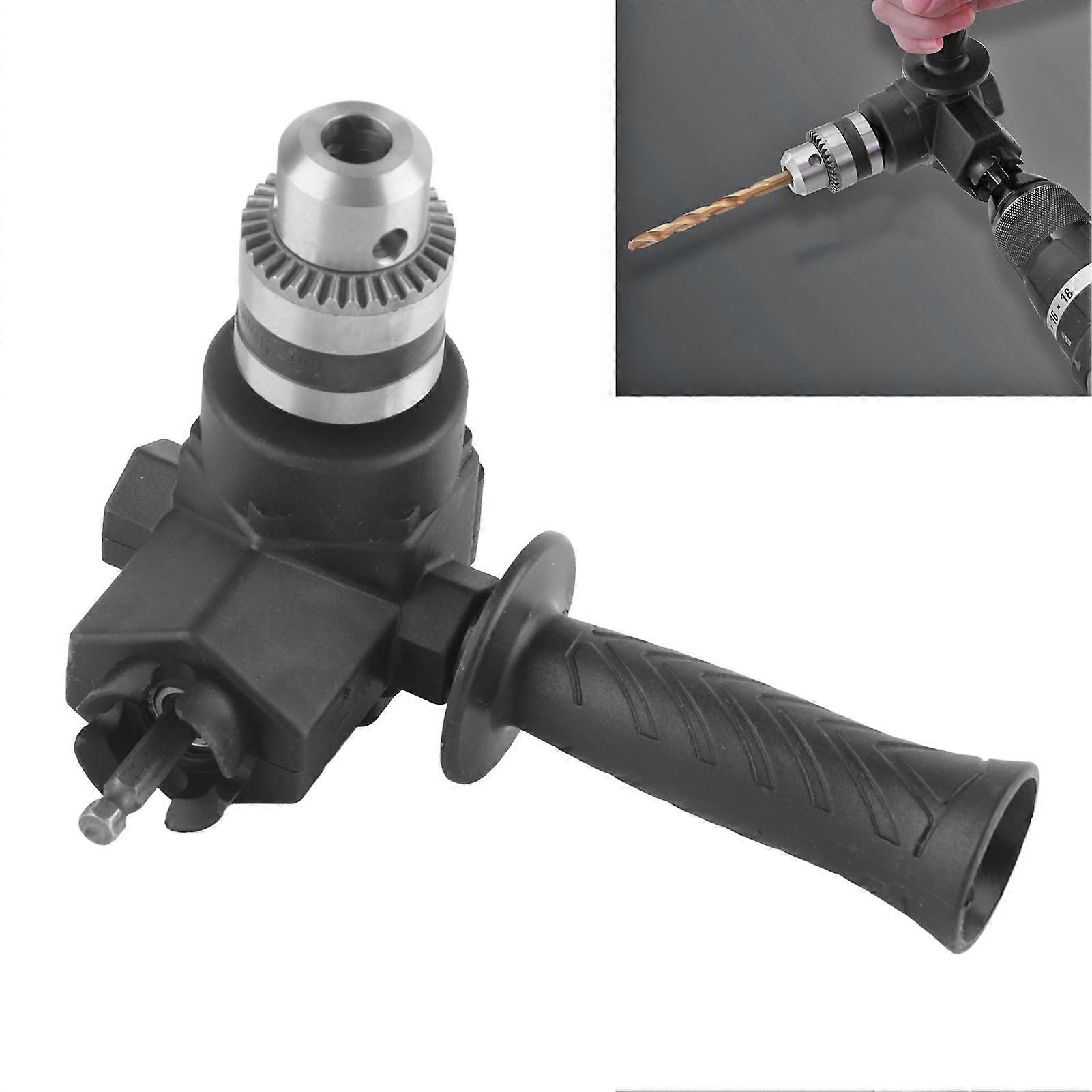 Right Angle Drill Attachment Kit Bend Extension Accessory Narrow Space Repair Tool Electric Corner Device 