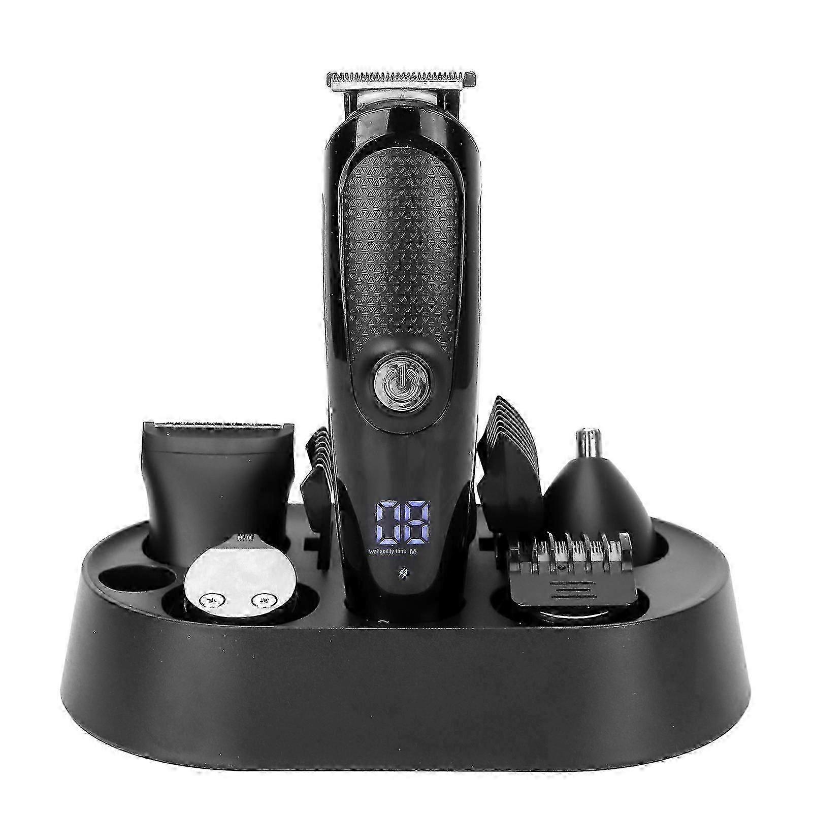 2025 Tondeuse à cheveux électrique 5 têtes de coupe imperméable à l’eau Nez Cheveux Barbe Rasoir Cheveux