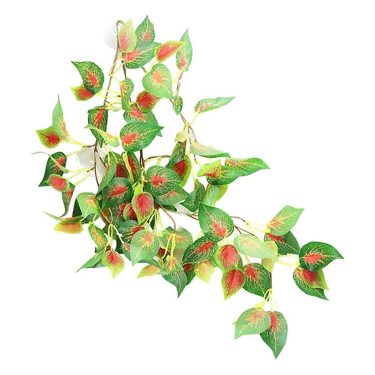 Artificial Plants For Reptile Terrariums And Cages - PVC Safe Green Landscape Decor With Hideouts, Small To Large Sizes