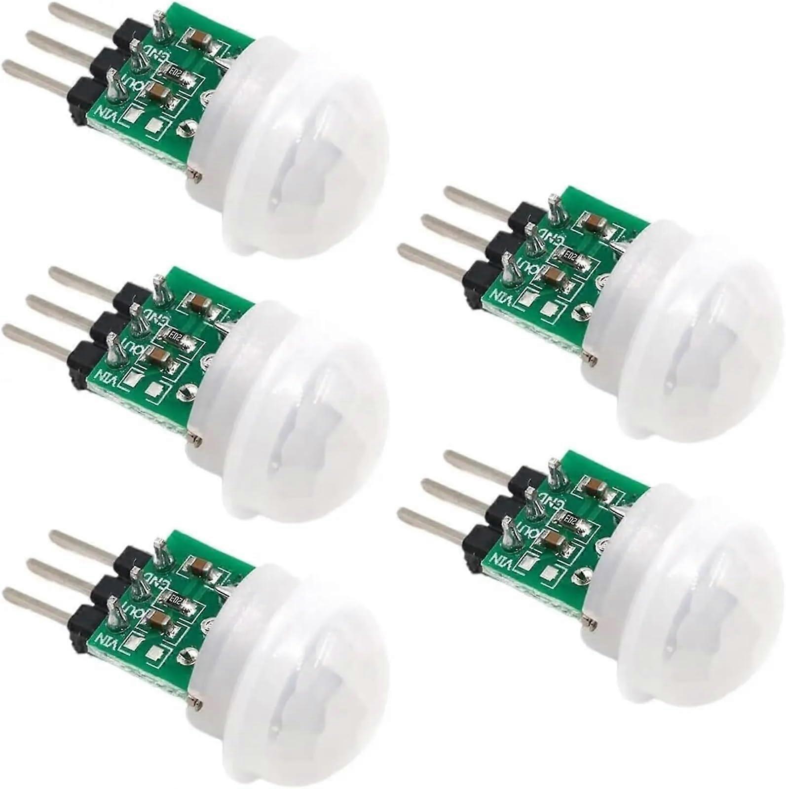 AM312 PIR Motion Sensor for Outdoor Use, Mini Pyroelectric Infrared Body Detection Module, Manual Motion Detector (5 PCS)