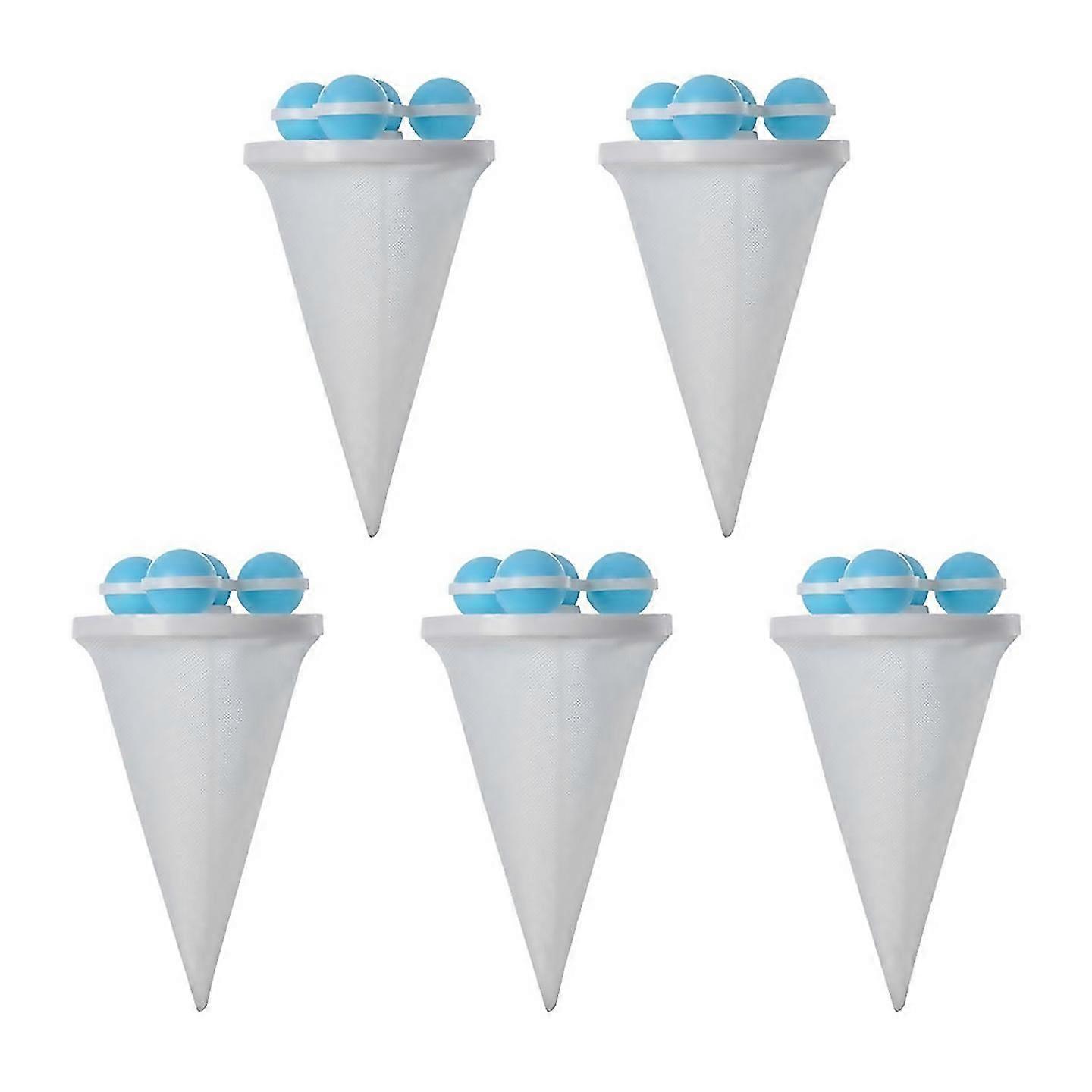 For Washing Machine Hair Filter Cleaning Mesh Bagblue