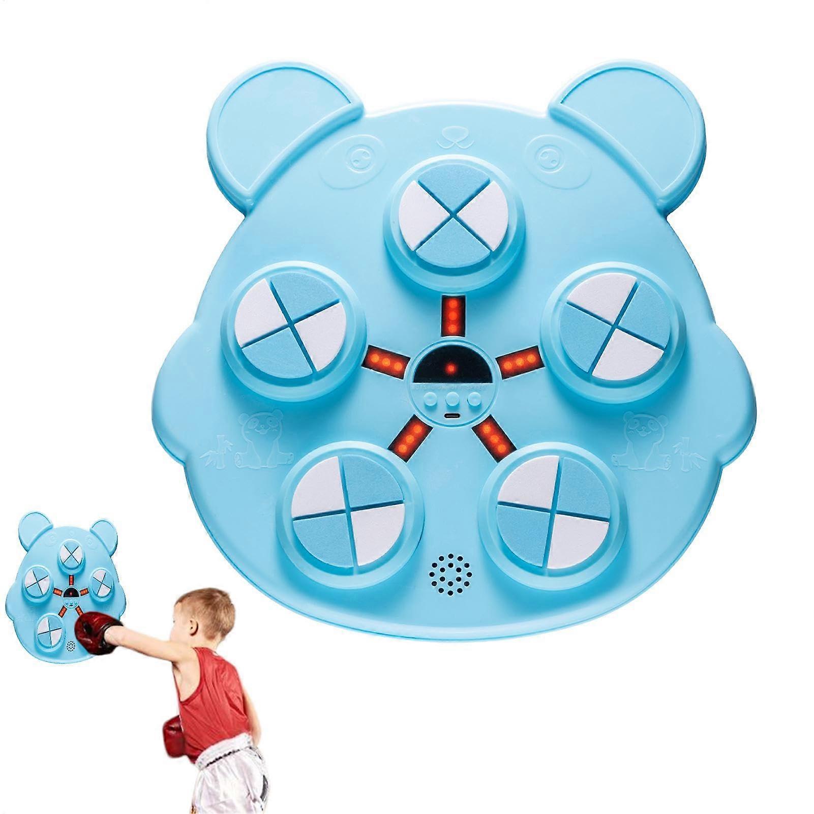 Wall Mounted Boxing Trainer, Punching Machine for Kids, 35.5x34.3x6cm, Blue
