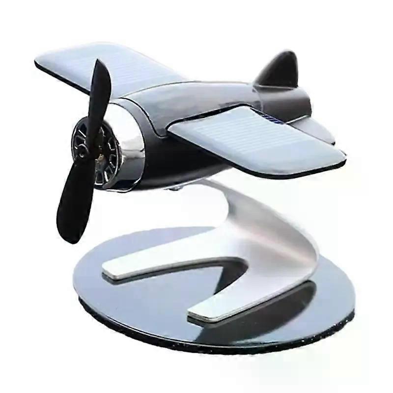Solar Plane Novelty Toy Airplanes Model Fragrants Auto Decor Diffuser Ornament