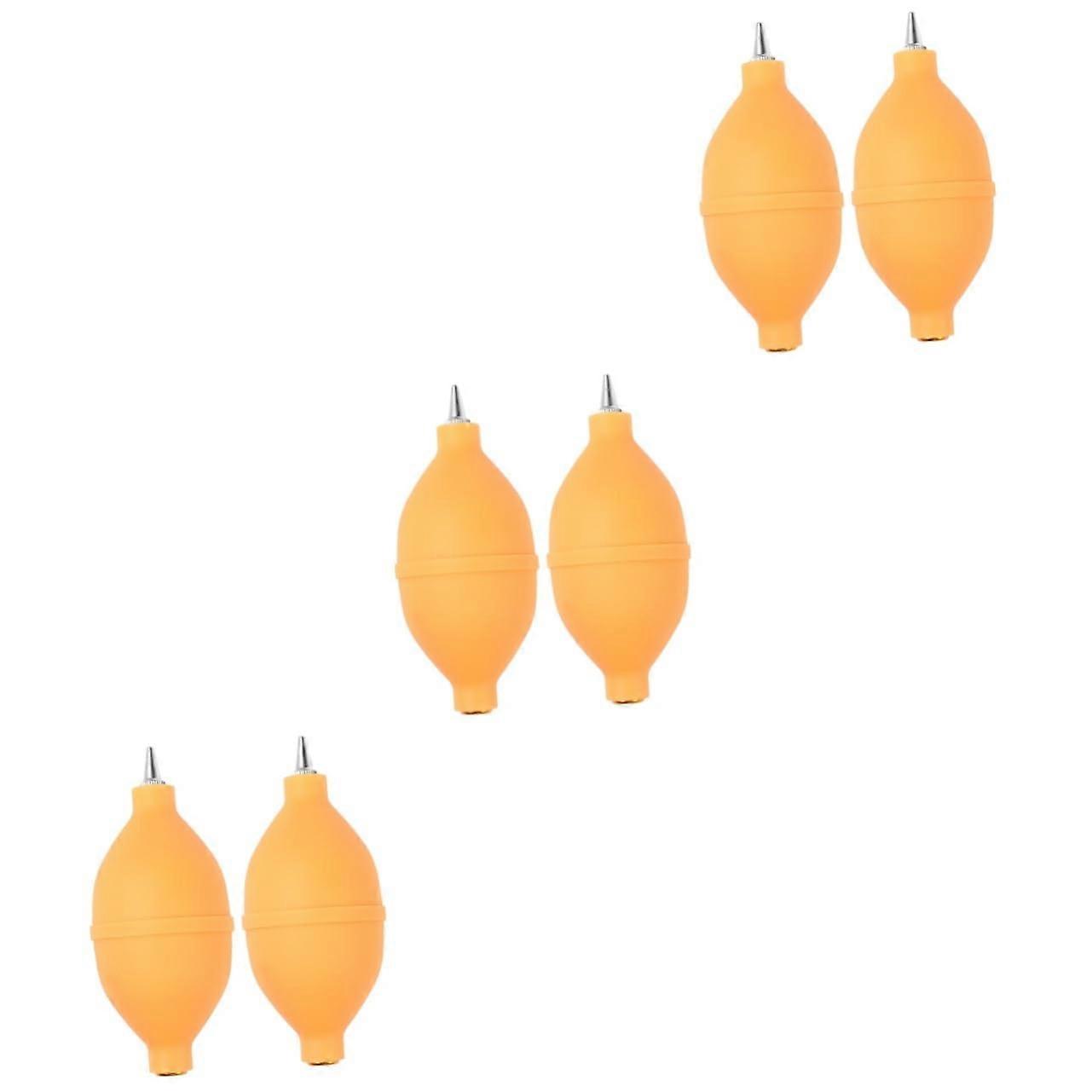 Squeeze Keyboard Cleaner, Pear-Shaped Air Blower Bulb, Pack Of 6, Yellow Keyboard Dust Cleaner For Camera Cleaning