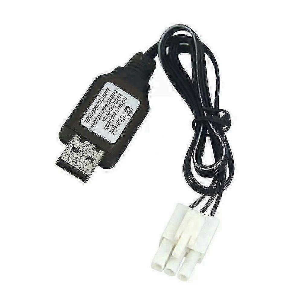 Li baterie s hodnocením 6,4 V 2S 650 mAh EL4,5-3P samice P-TO-R pro RC vozidlaB-USB nabíjecí kabel SZRH A-D