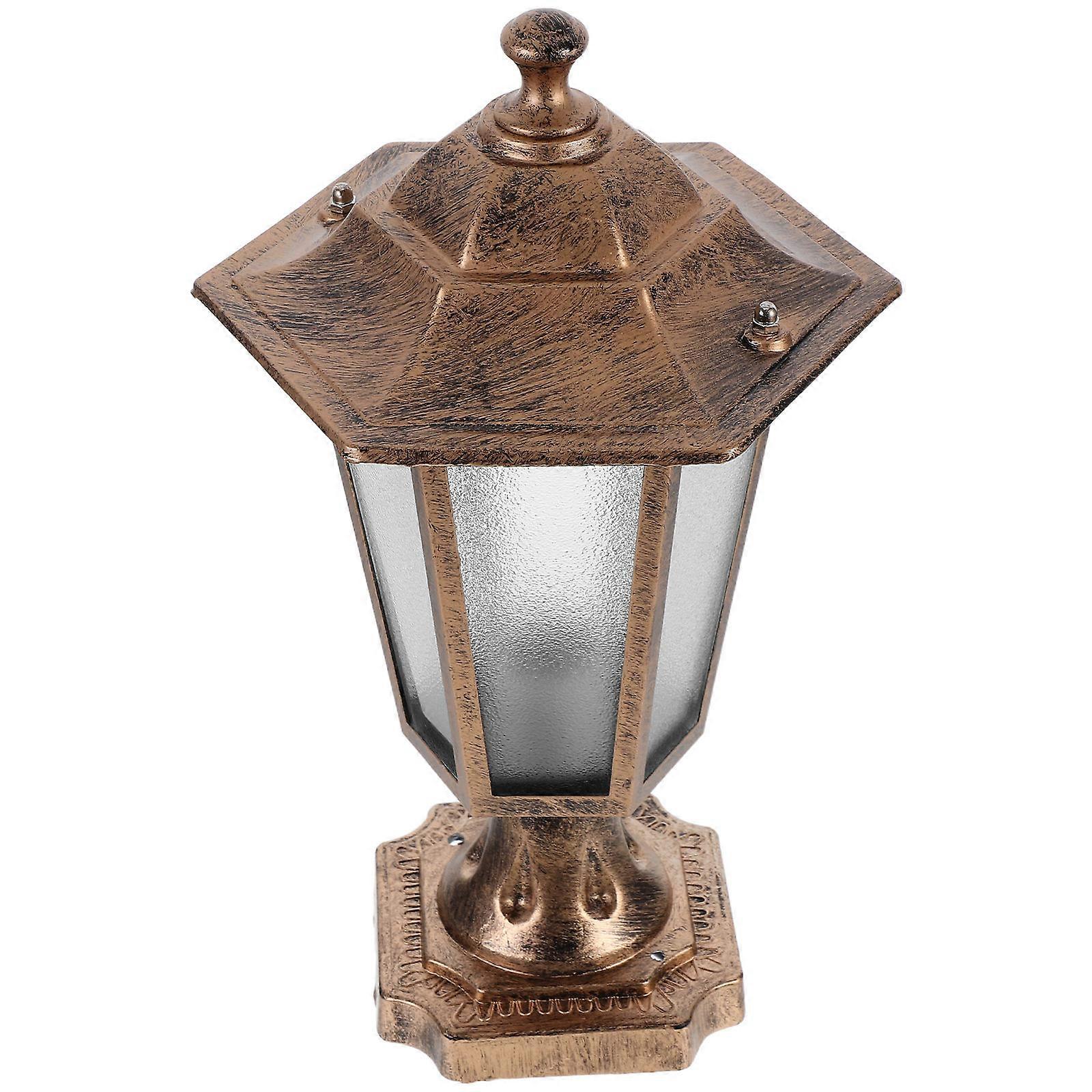 European Style Post Cap Light for Outdoor Gates, Fences, Villa Entrances, Pathways – Vintage Patio Column Light for Security & Illumination