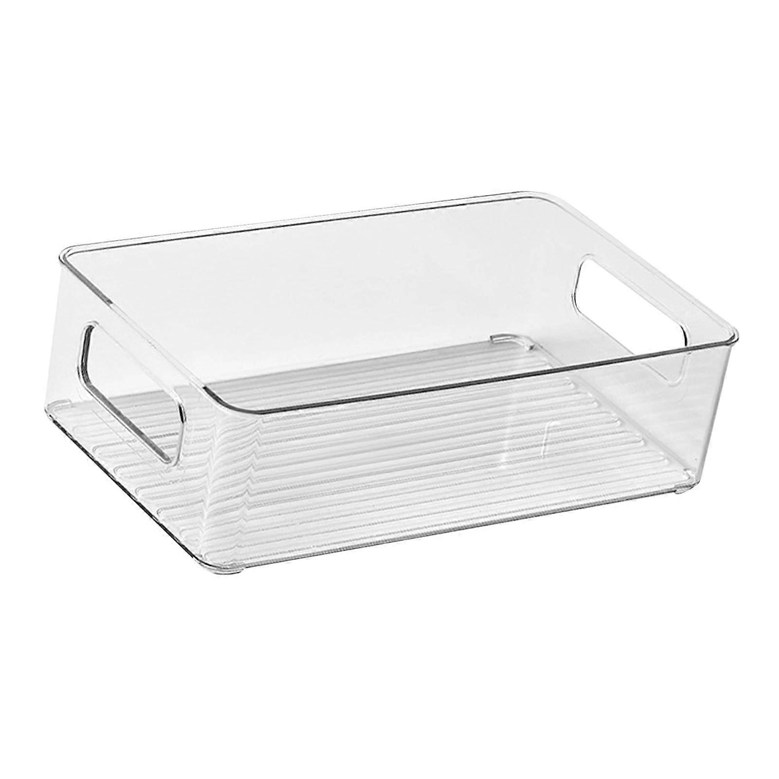 Makeup Organizer Box, Transparent PET Material, Modern Cosmetic Storage, Easy to Clean, Compact Size