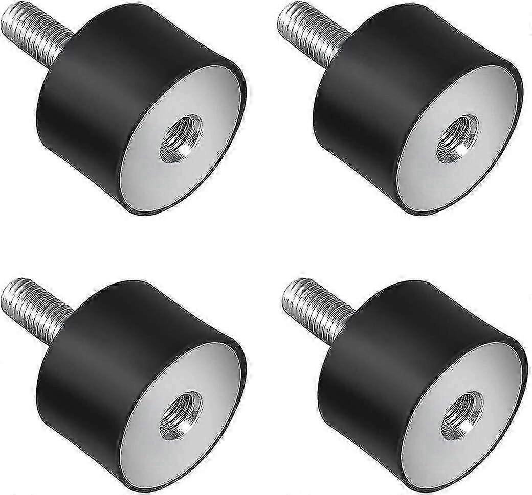 M6 M8 Threaded Vibration Dampers with 4 Silent Rubber Blocks for Noise Reduction