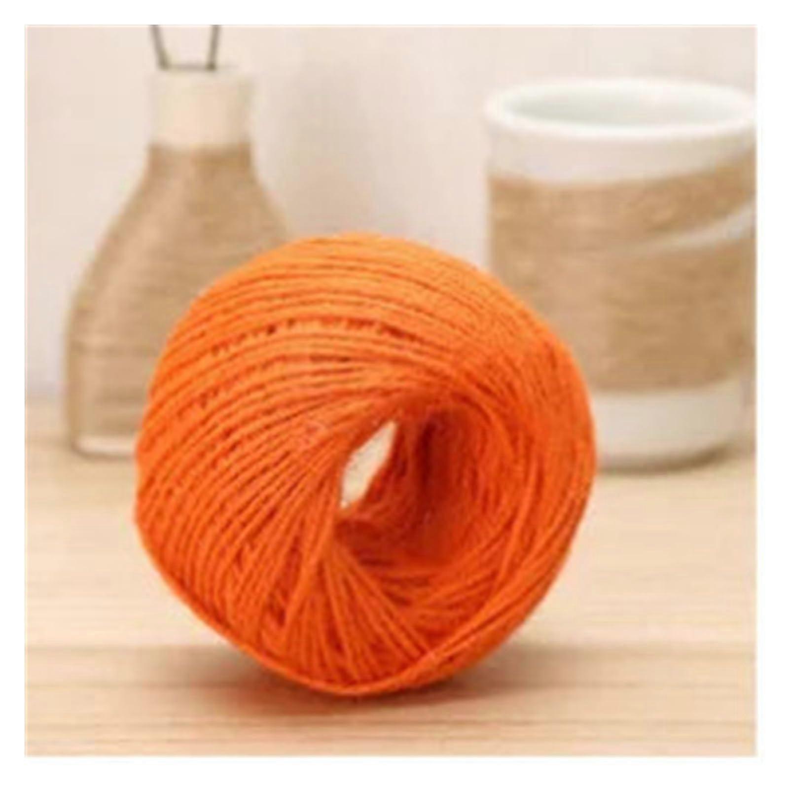 Natural Burlap Jute Twine Rope for Gift Wrapping, 50 Meters, 3mm, Eco Friendly, Orange