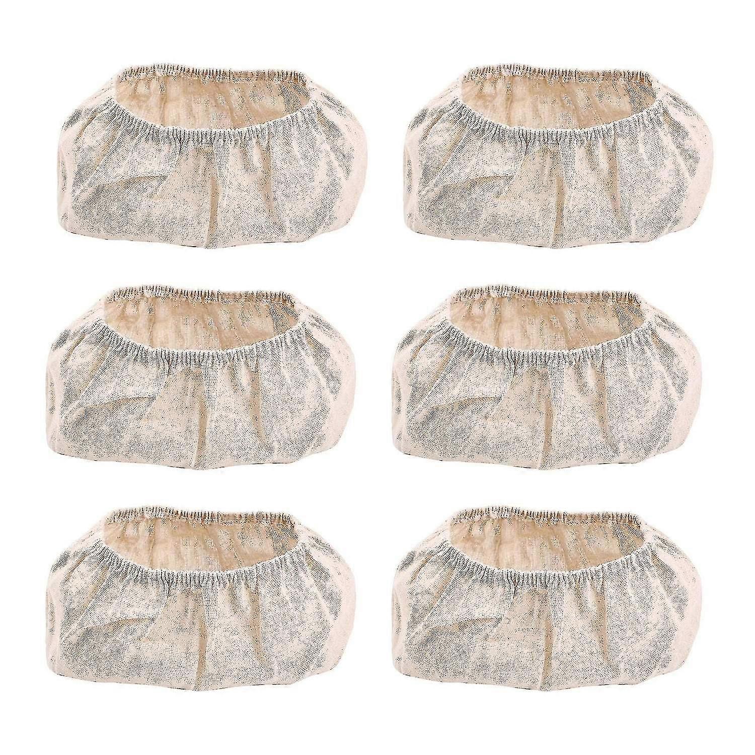 6 Pcs Oval Shape Bread Proofing Basket Cover Natural Rattan Baking ...