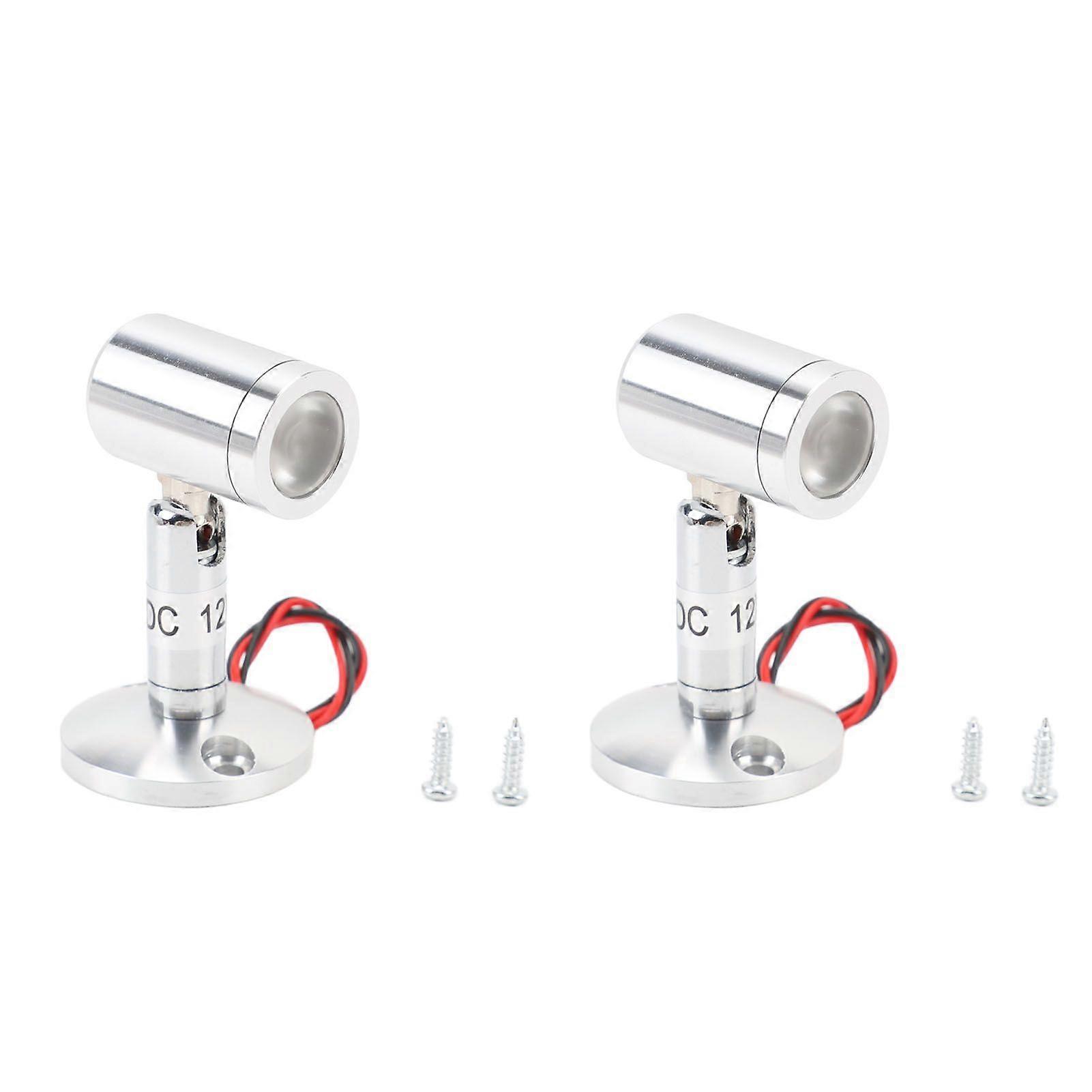 LED Spotlights DC12V Adjustable Angle High Brightness Indoor Uplighting Ceiling Spot Light Accent Lamp for Jewelry Display Case Entrance Warm Light